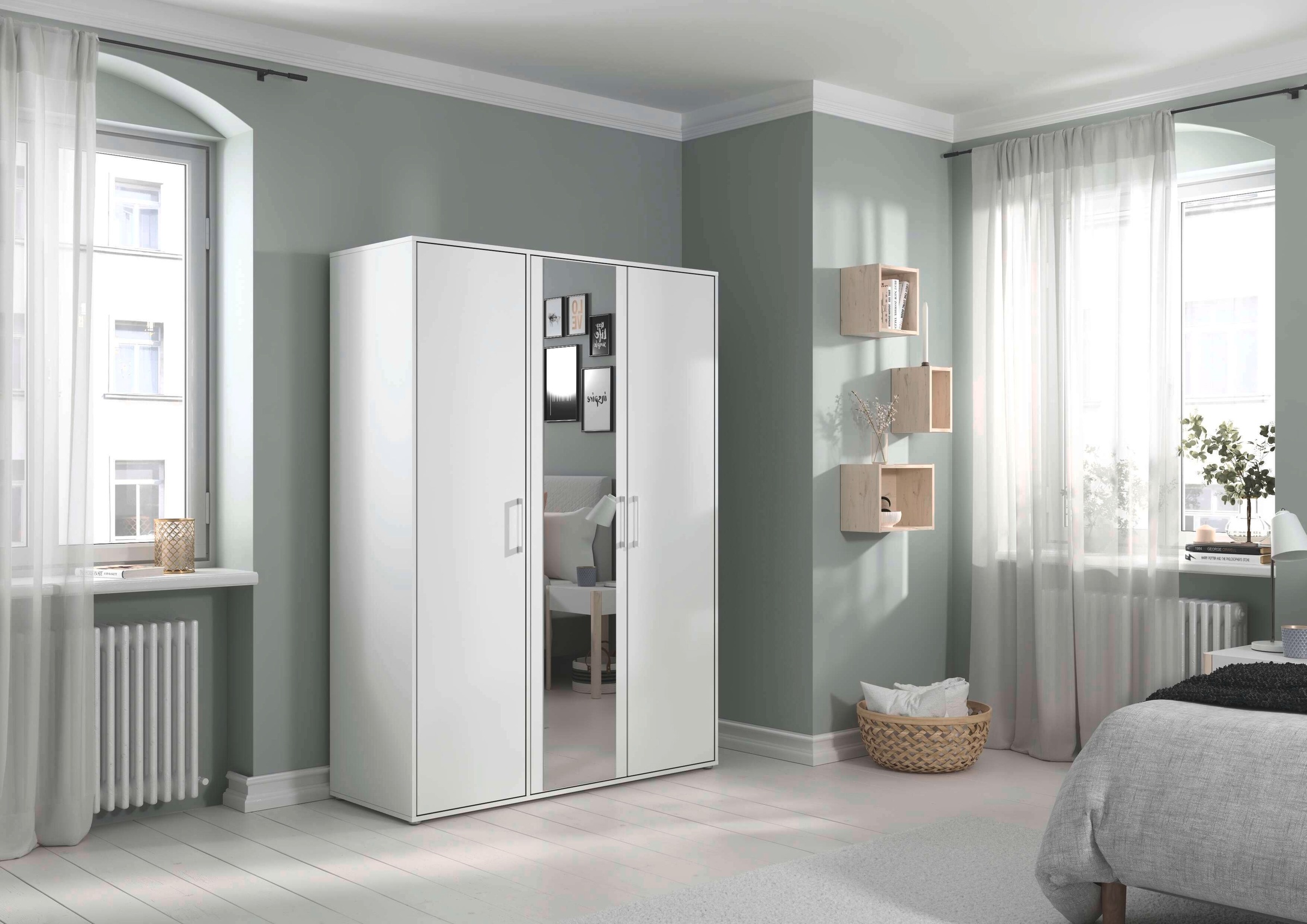 INOSIGN BY RAUCH Kleiderschrank »Schrank Garderobe Schlafzimmer Stauraum PAULLY TOPSELLER Wäscheschrank«, (mit 3 unterschiedlichen Griff-Varianten), OTTOS CHOICE 3 Griffvarianten MADE IN GERMANY