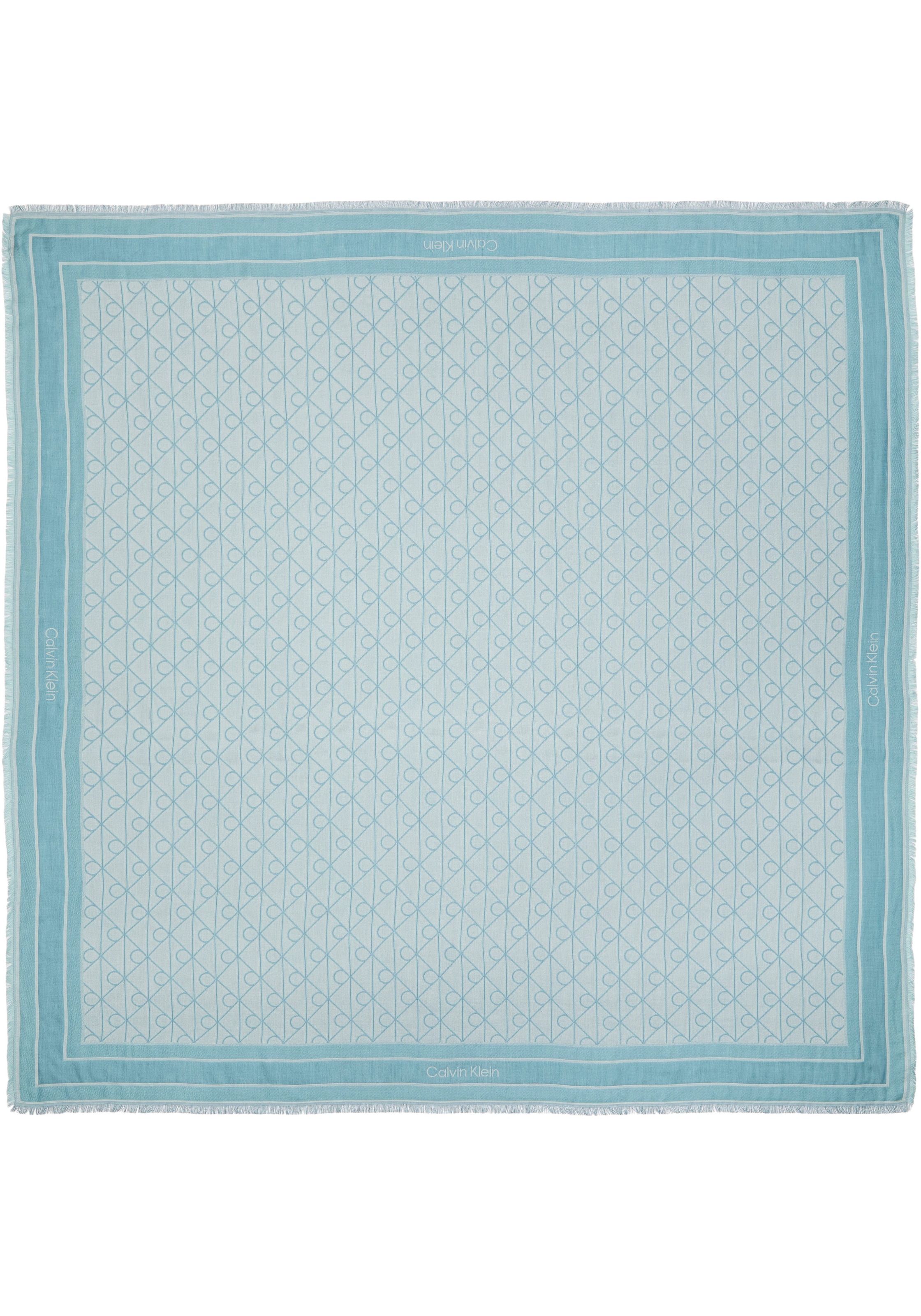 Calvin Klein Modetuch »EMBLEM AOP JACQUARD SQUARE SCARF« Mit Markenlabelmusterung