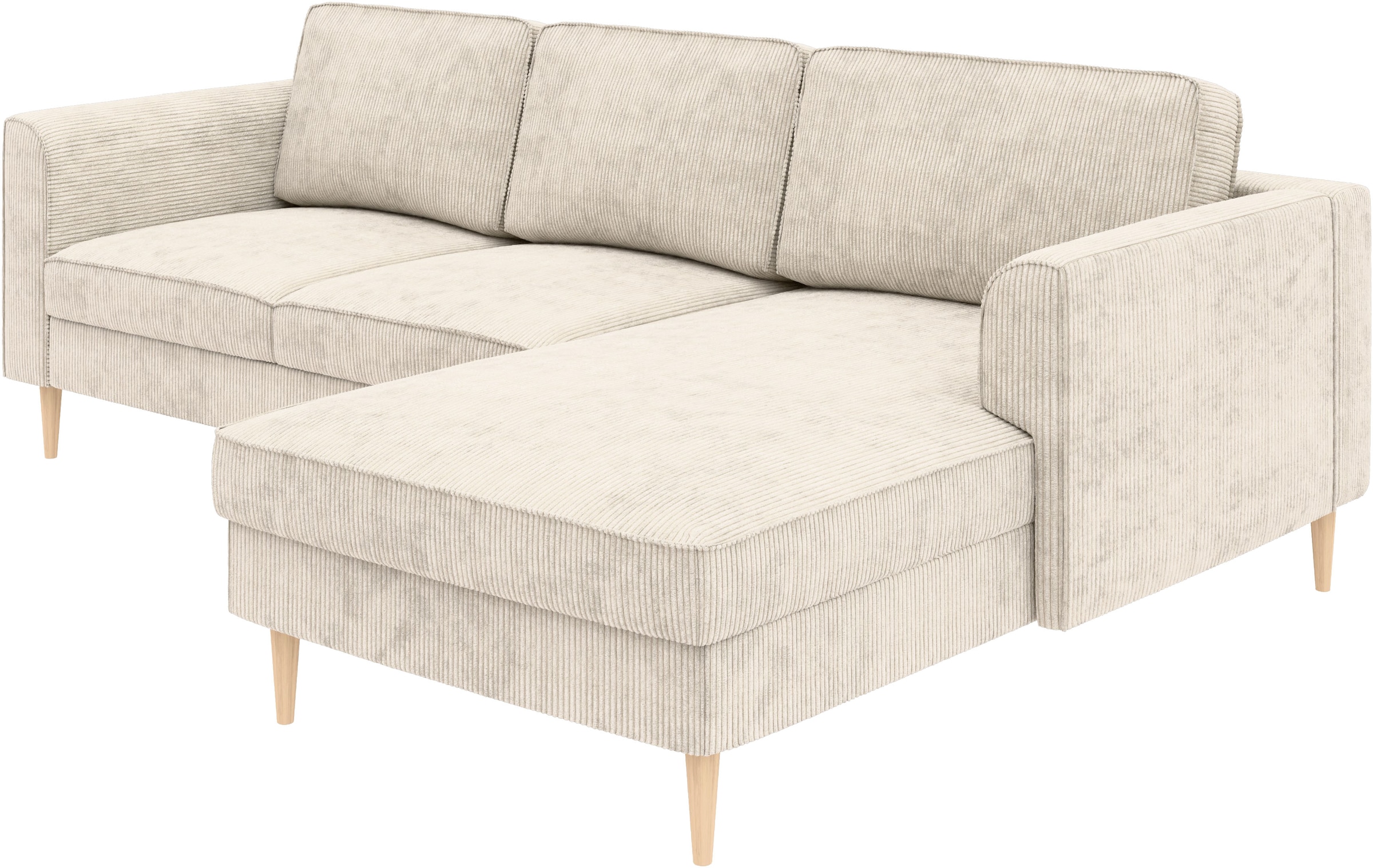 Home affaire Ecksofa »Booster Couch wahlweise mit Schlaffunktion und Bettkasten-auch in Cord«, Recamiere beidseitig montierbar, Sofa in L-Form, 232 cm