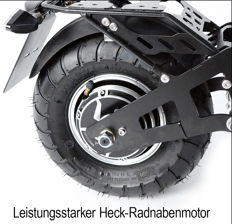 2. Bild von Forca E-Scooter »Speedster Basic«, 45 km/h, 40 km, 48V/15Ah Blei-Gel, klappbar
