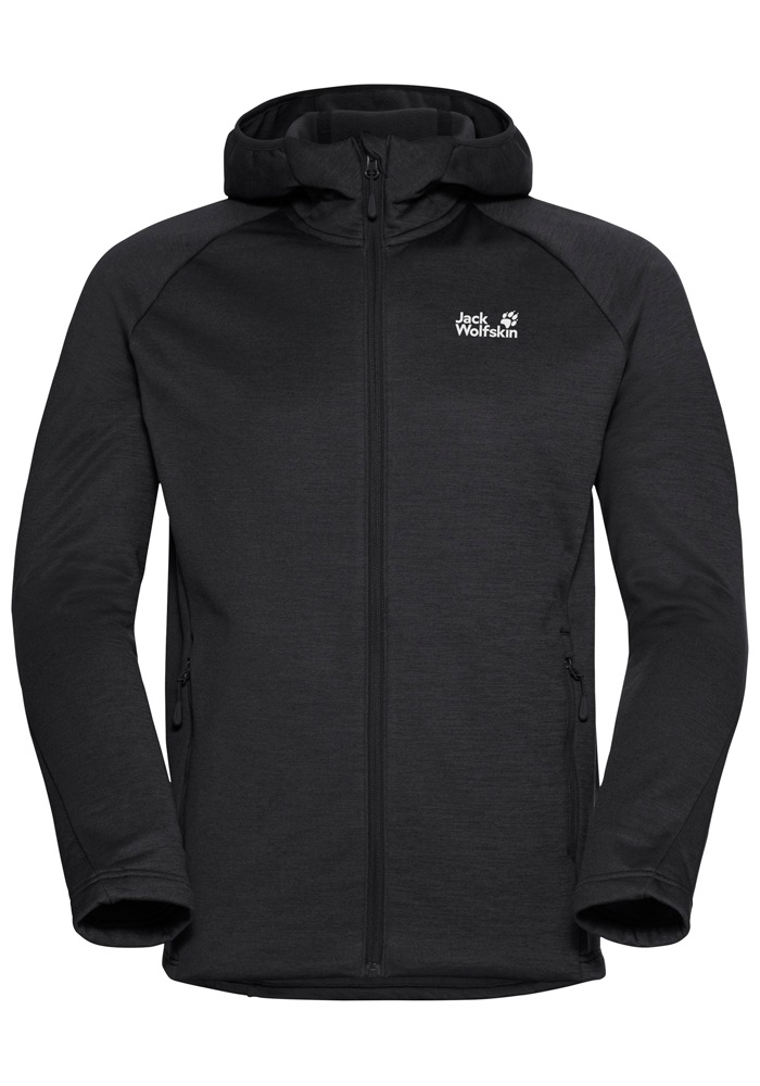 Jack Wolfskin Fleecejacke »PEAK DISTRICT HOODED FZ M«, mit Kapuze