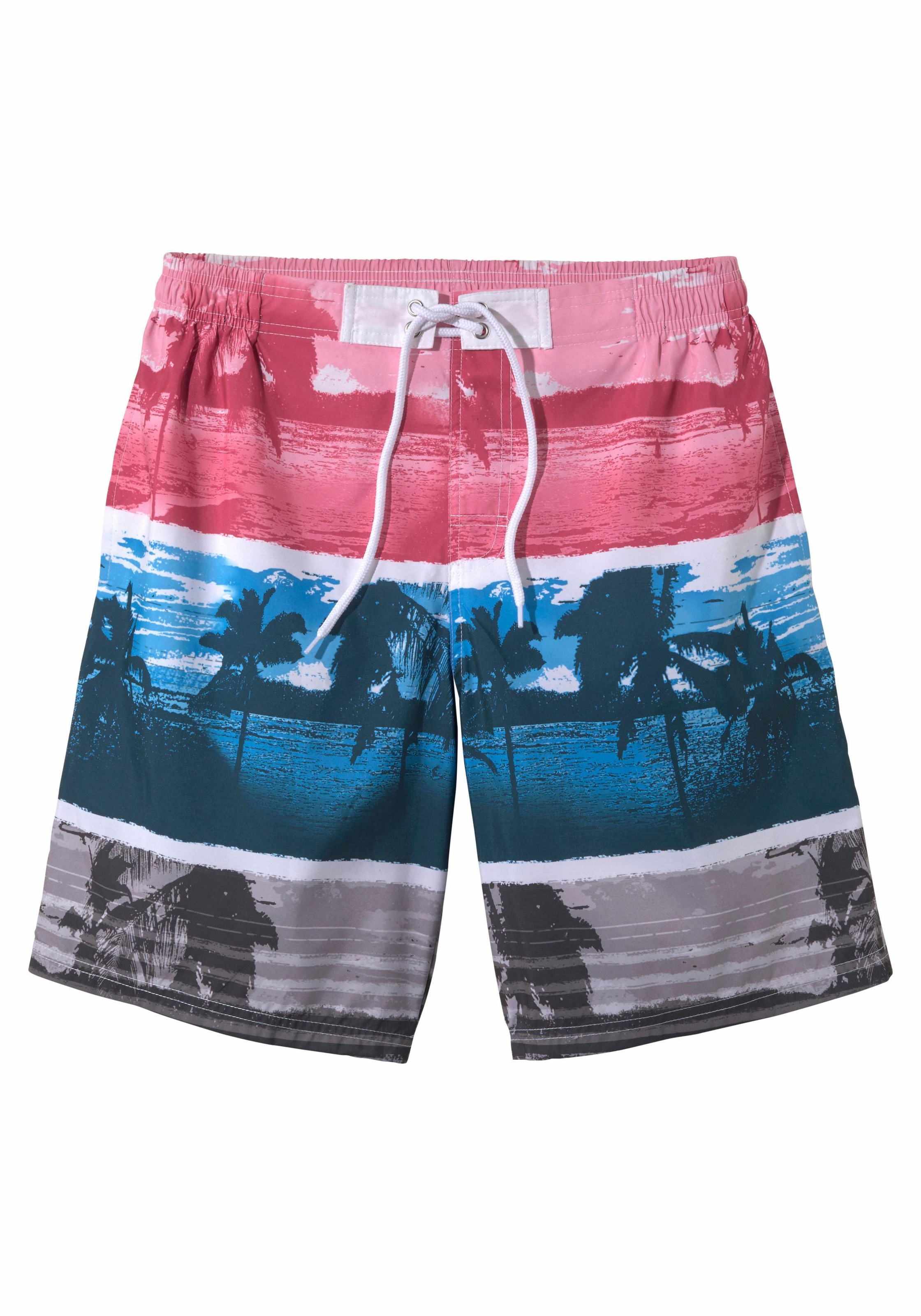 2. Bild von Buffalo Badeshorts, mit Fotodruck und Colorblocking