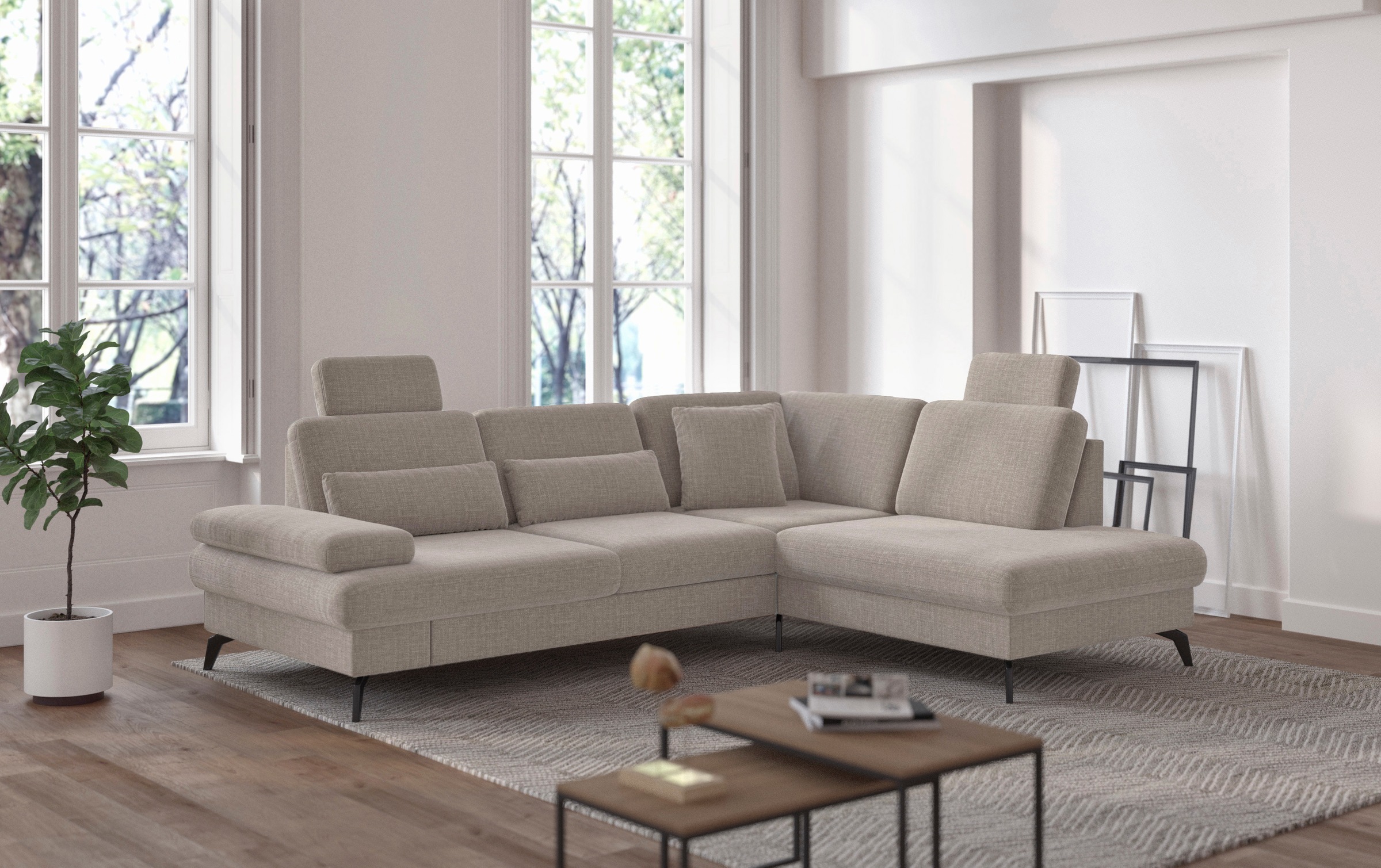 sit&more Ecksofa »Morris L-Form, inkl. Sitztiefenverstellung«, wahlweise mi günstig online kaufen