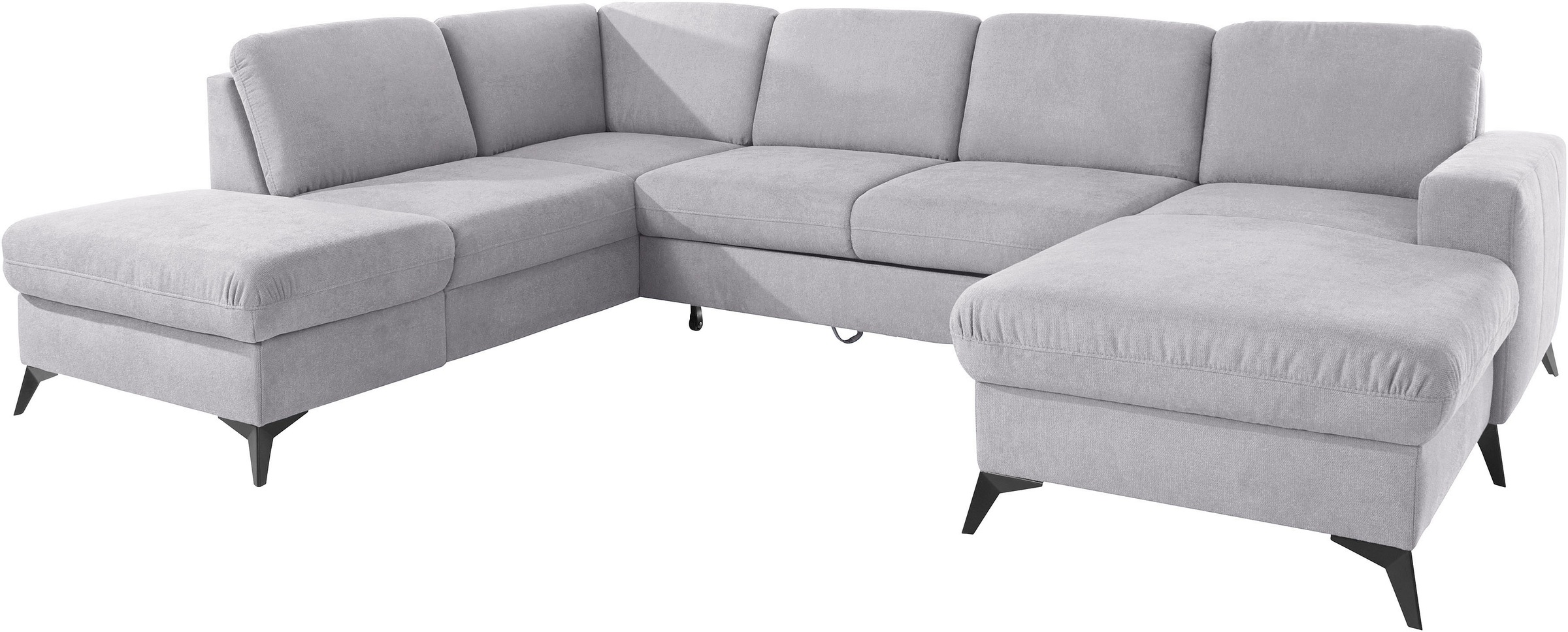 Places of Style Wohnlandschaft »Lolland U-Form«, Wahlweise mit Bettfunktion und Stauraum, auch mit abwischbarem Bezug