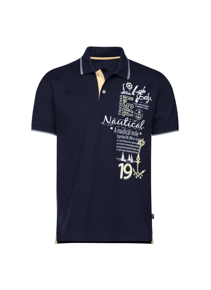 Trigema Poloshirt »TRIGEMA Poloshirt mit maritimem Printmotiv«, (1 tlg.)