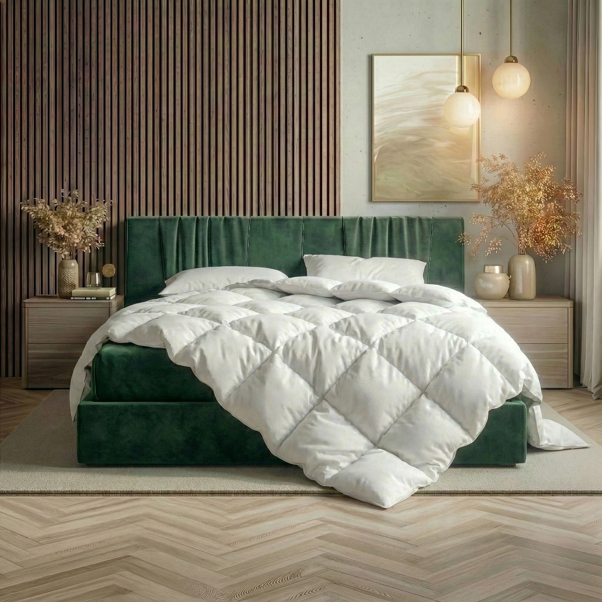 RIBECO Federbettdecke »Laram, Bettdecken für Sommer oder Winter, Made in Germany« leicht Füllung 90 % Federn, 10 % Daunen 1 Stk. tlg. Super Preis-Leistung, Bettdecke 135x200 cm oder 155x220 cm, Decke