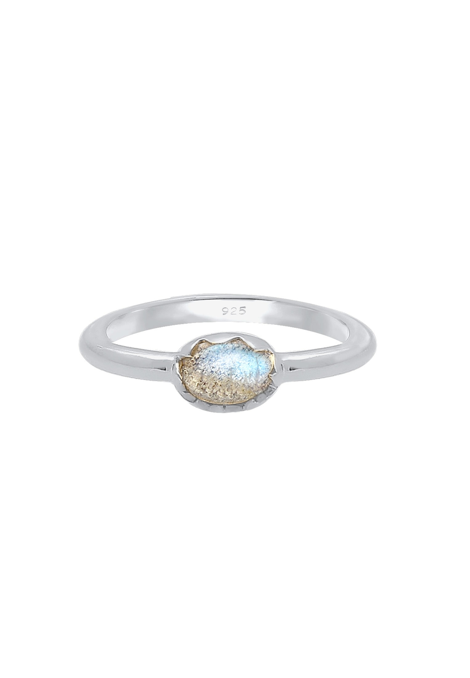 Elli Verlobungsring »Labradorit Grau 925 Sterling Silber«