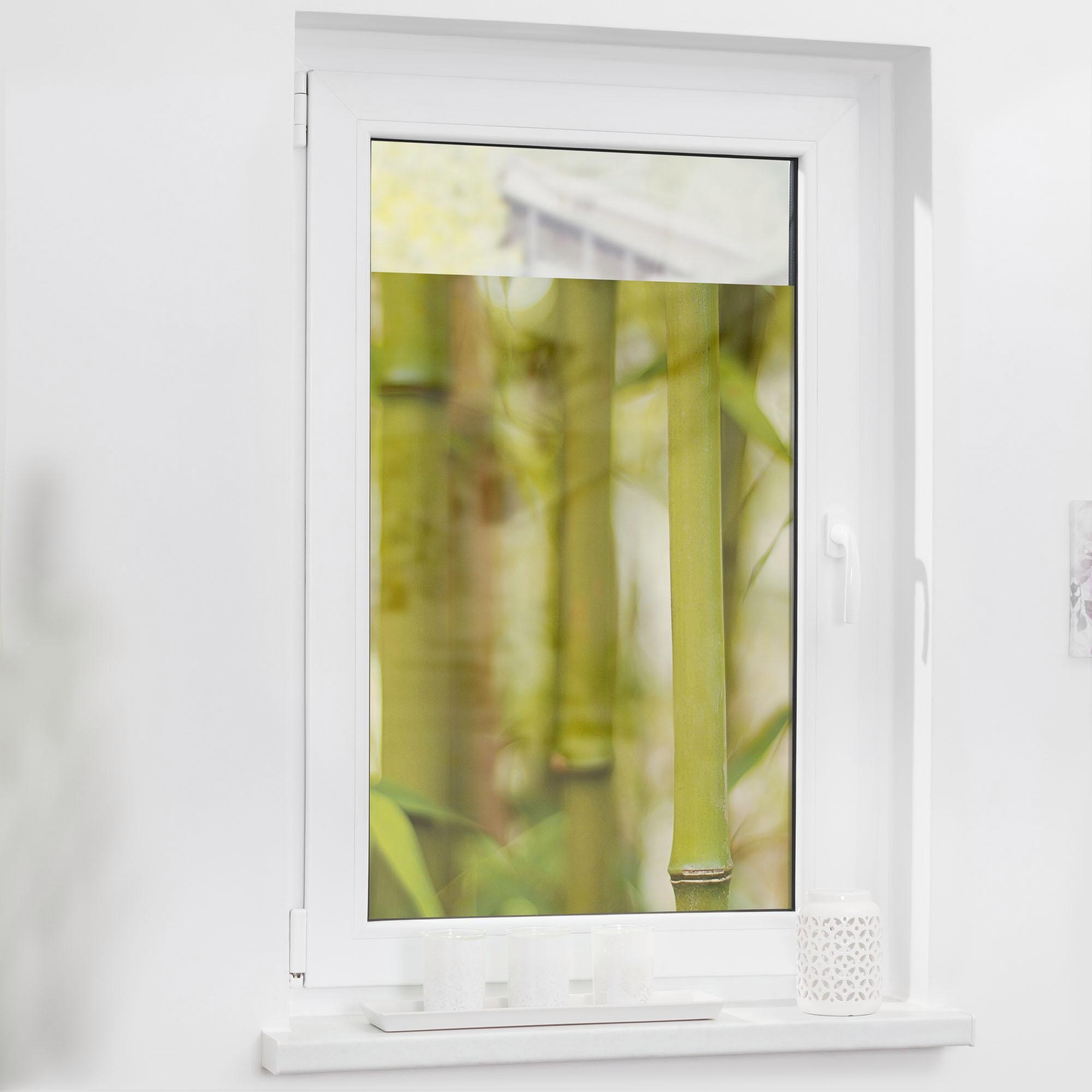 LICHTBLICK ORIGINAL Fensterfolie »Bambus«, 1 St., blickdicht,  strukturiertKlebepunkte, selbstklebend, Sichtschutz auf Raten bestellen