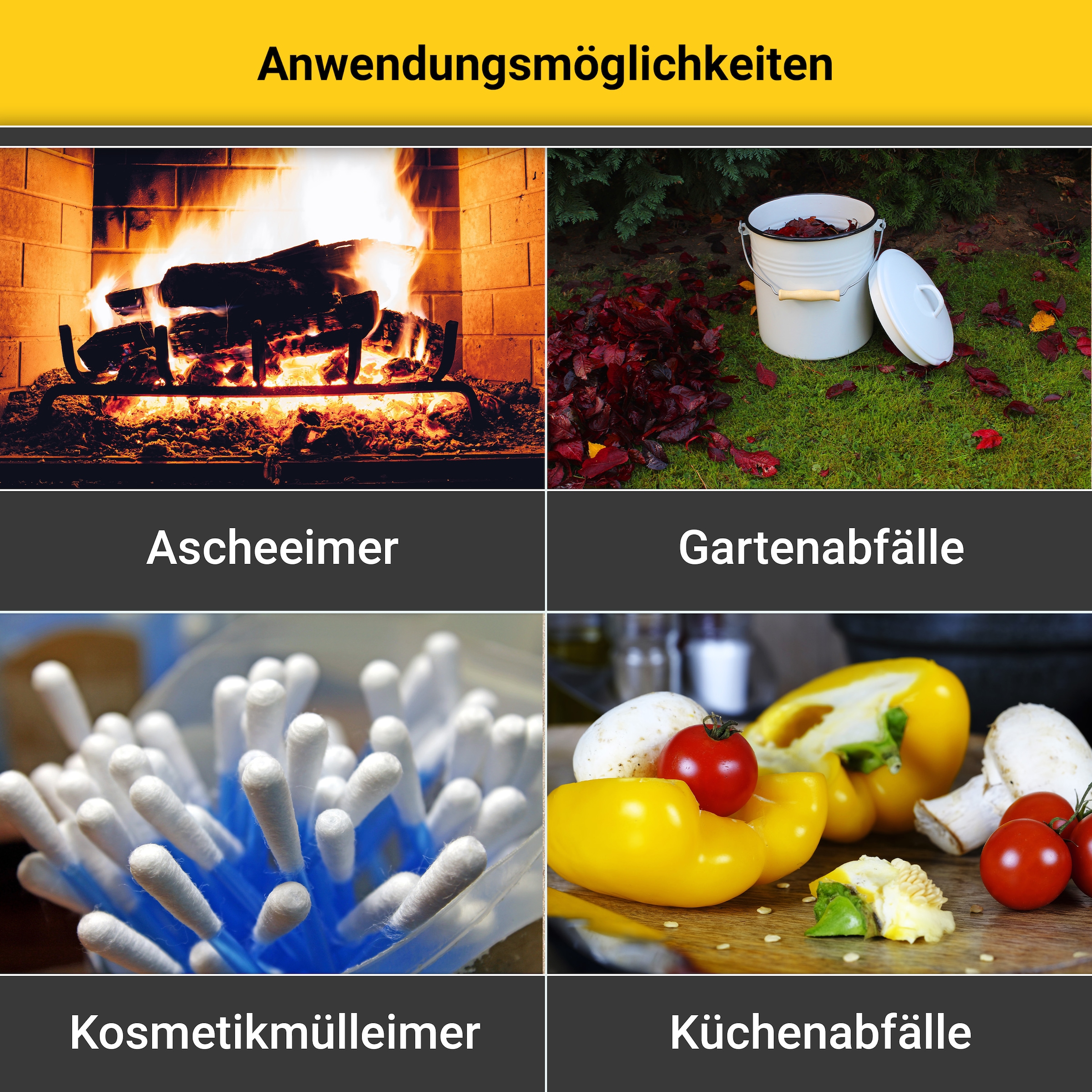 Krüger Mülleimer, schnitt- / kratzfeste Oberfläche, bakterienabweisend, extrem langlebig