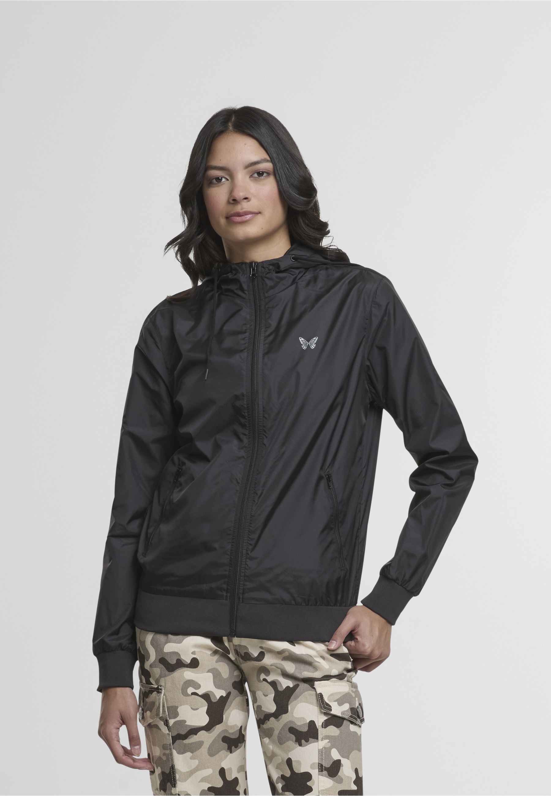 Miss Tee Windbreaker »Miss Tee Fly Away Ladies Windrunner« 1 Stk. tlg. mit Kapuze