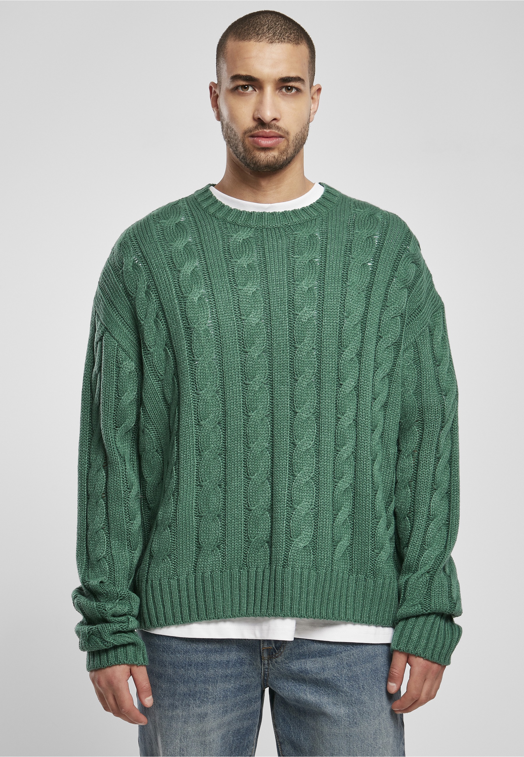 URBAN CLASSICS Fleecepullover »Urban Classics Herren Boxy Sweater«, 1 Stk.
