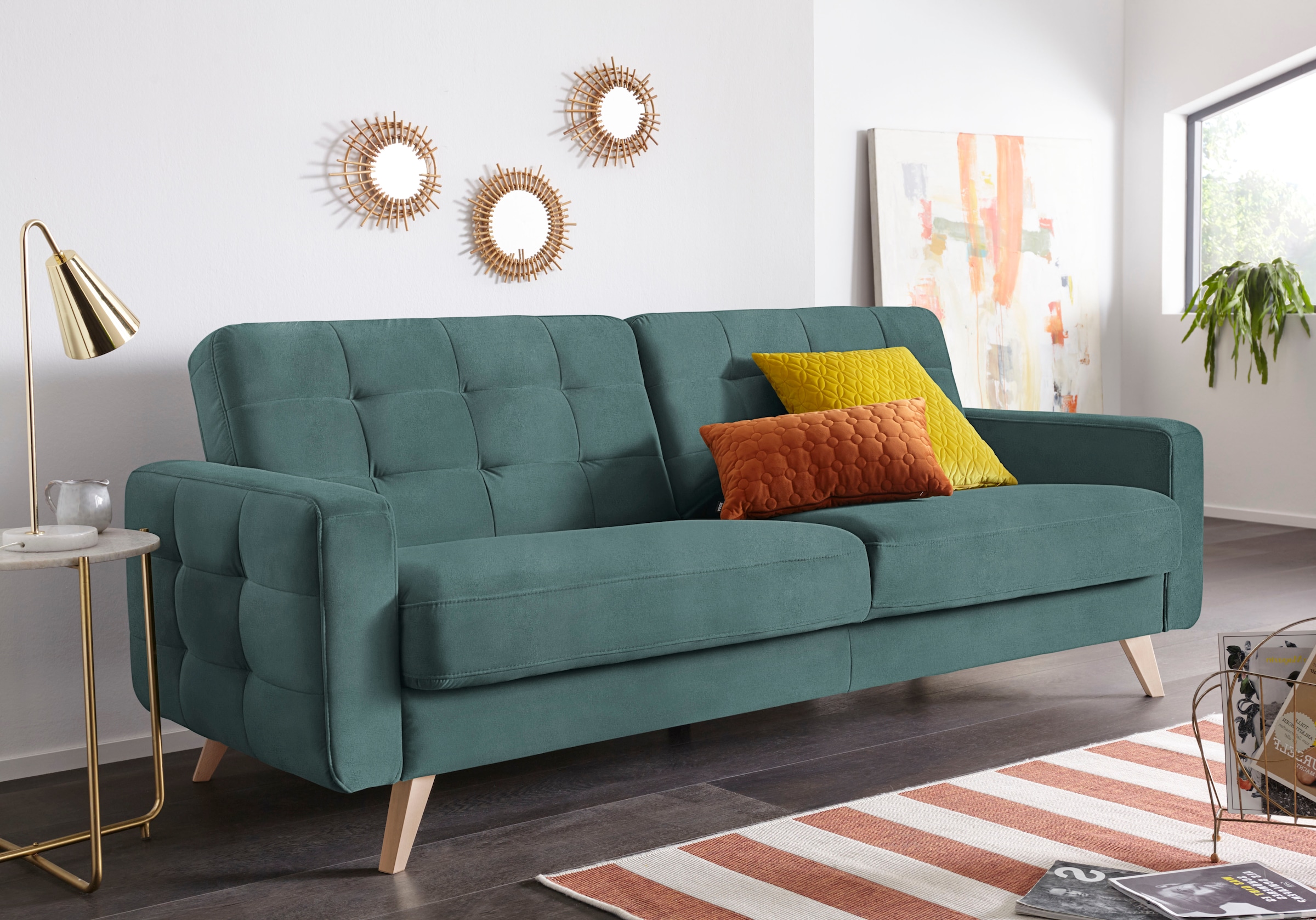 exxpo - sofa fashion 3-Sitzer »Nappa, kompakt und komfortabel, bequem, zeit günstig online kaufen