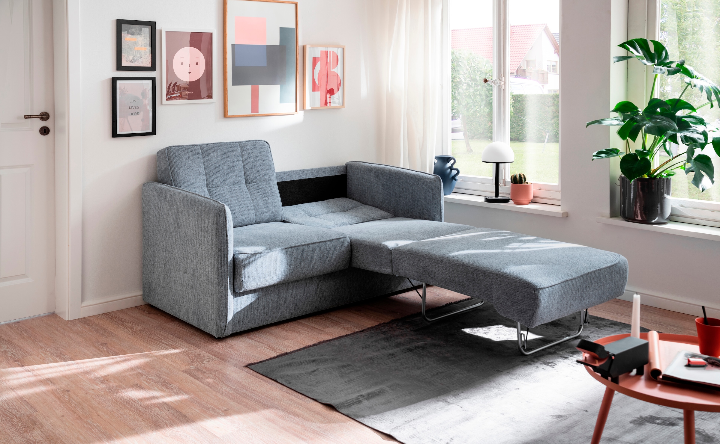 Home affaire Schlafsofa »Milano« zwei einzeln ausziehbare Liegefunktionen günstig online kaufen