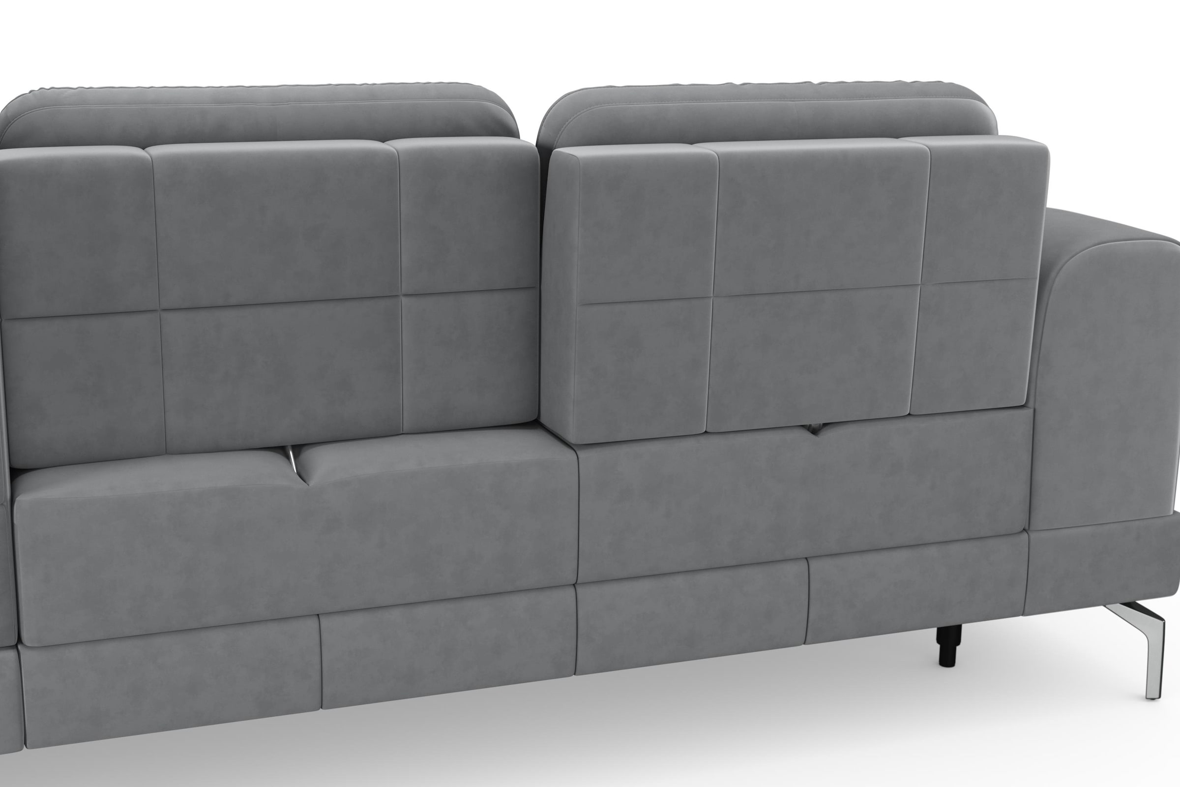 sit&more Ecksofa »Bendigo L-Form«, inklusive Sitztiefenverstellung, Bodenfreiheit 15 cm, 2 Fußfarben