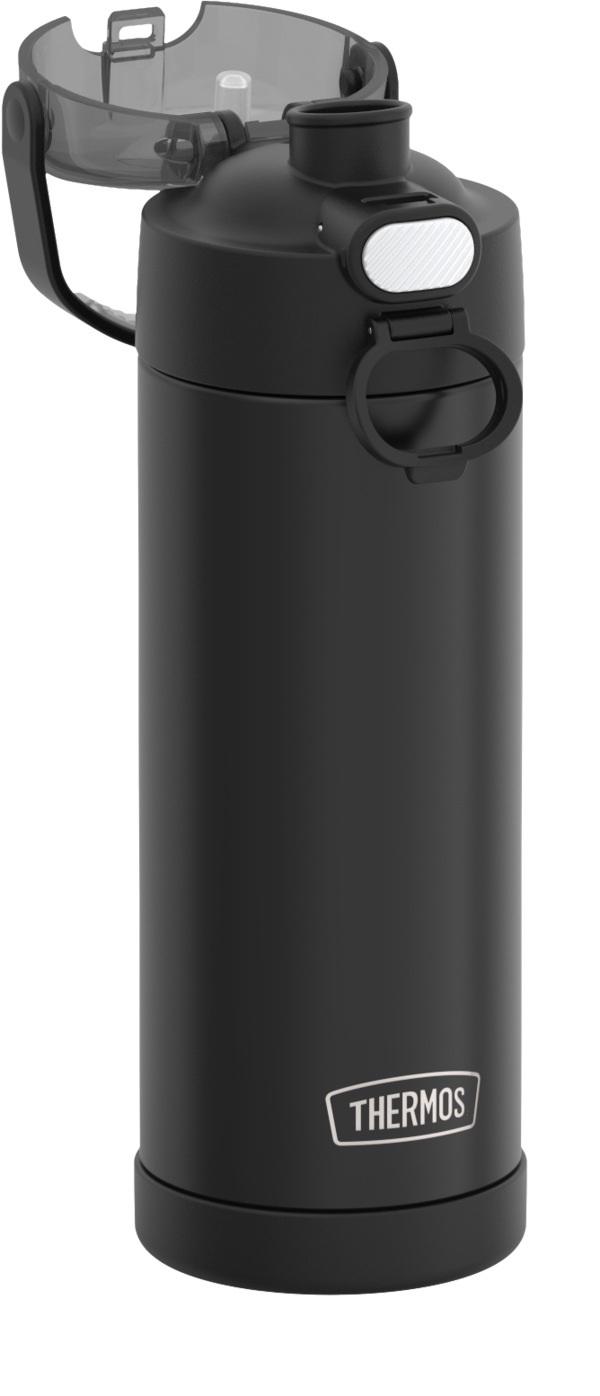 THERMOS Isolierflasche »FUNTAINER Water Bottle, doppelwandiger Edelstahl, spülmaschinenfest«, (1 tlg.), 0,47l, 12h kalt, mit dichschließendem Push Button Lid