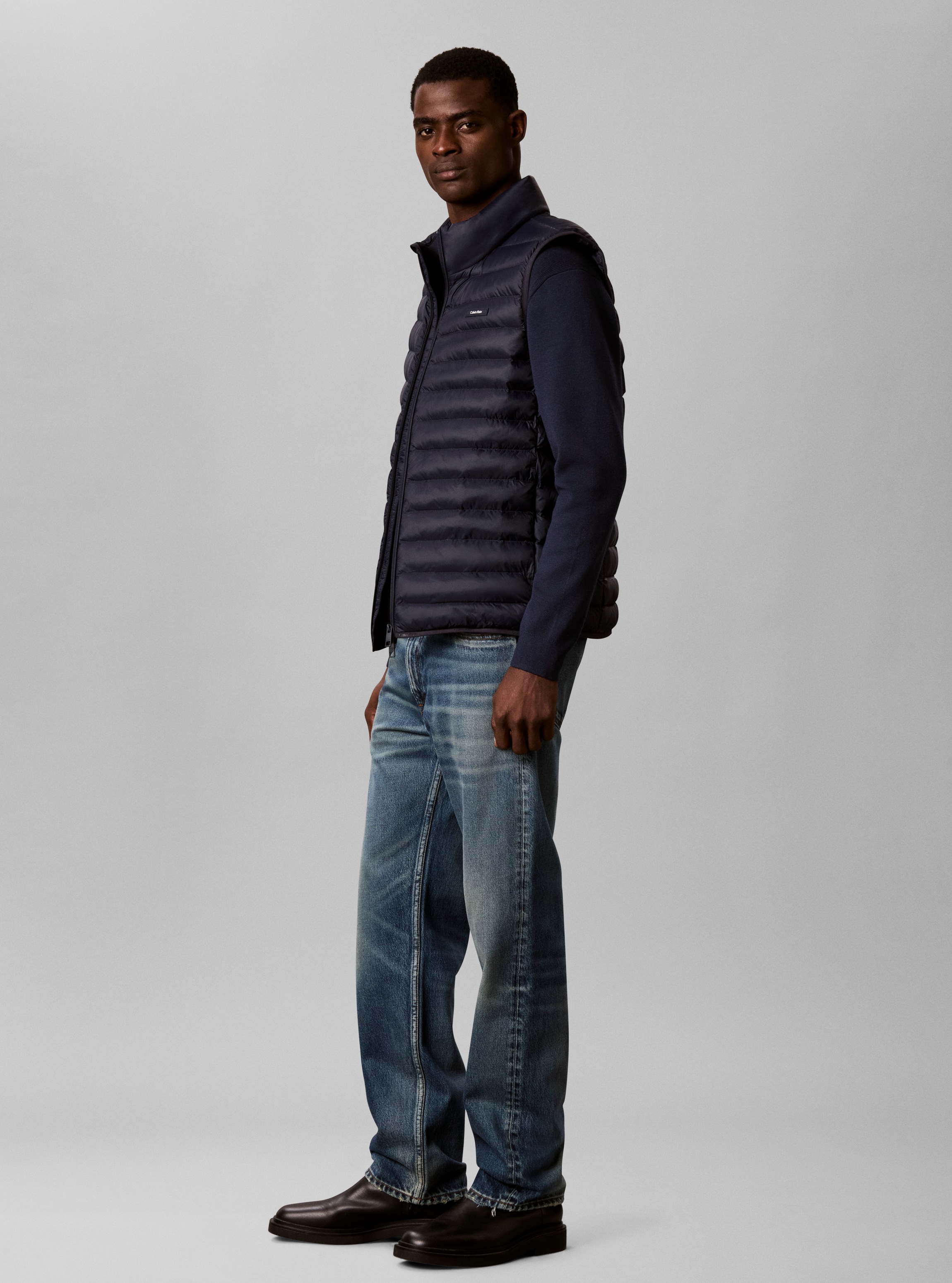 Calvin Klein Steppweste »NYLON PUFFER VEST« Regular fit mit Stehkragen