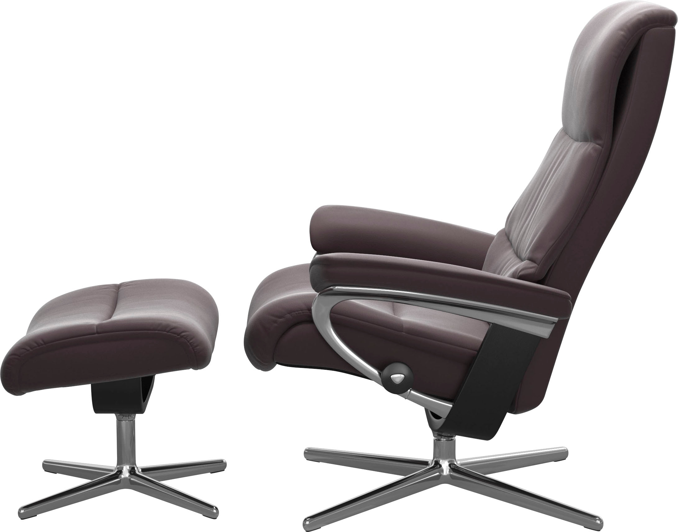 Stressless® Relaxsessel »View«, mit Cross Base, Größe S, M & L, Holzakzent Schwarz