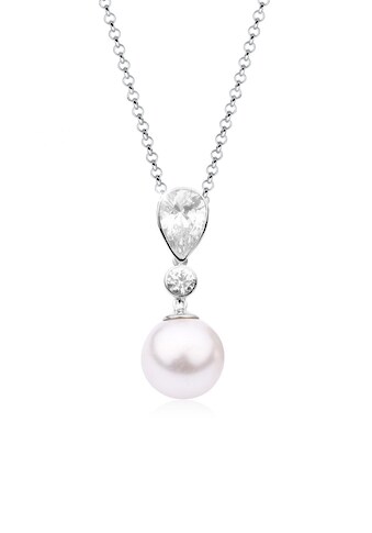 Nenalina Perlenkette »Anhänger mit Zirkonia Tropfen und Synthetische Perle« kaufen
