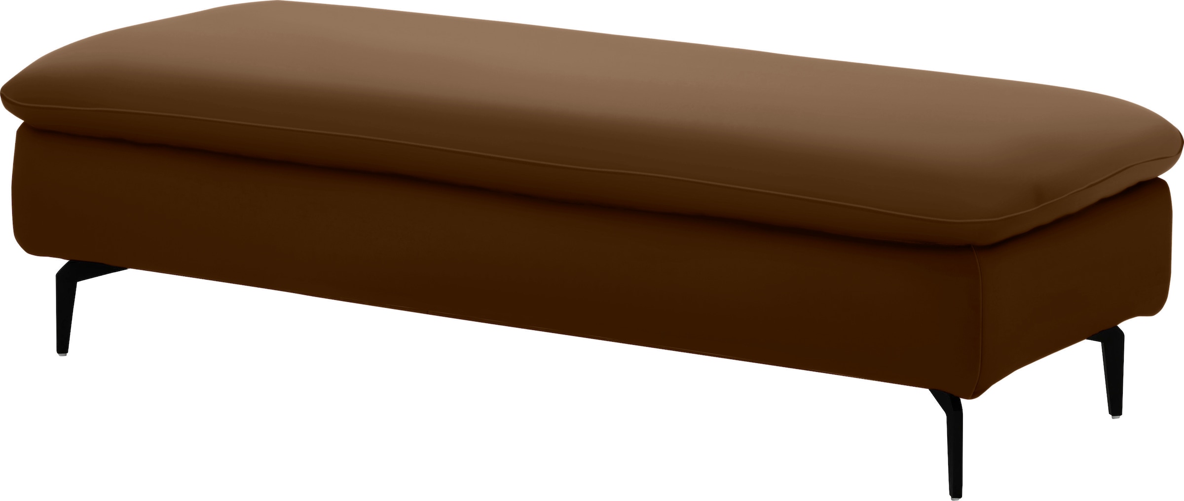 W.SCHILLIG Ecksofa »valentinoo, Designsofa, bequem, elegant und zeitlos, L-Form«, (Set), inklusive Hocker, mit Sitztiefenverstellung, Breite 299 cm