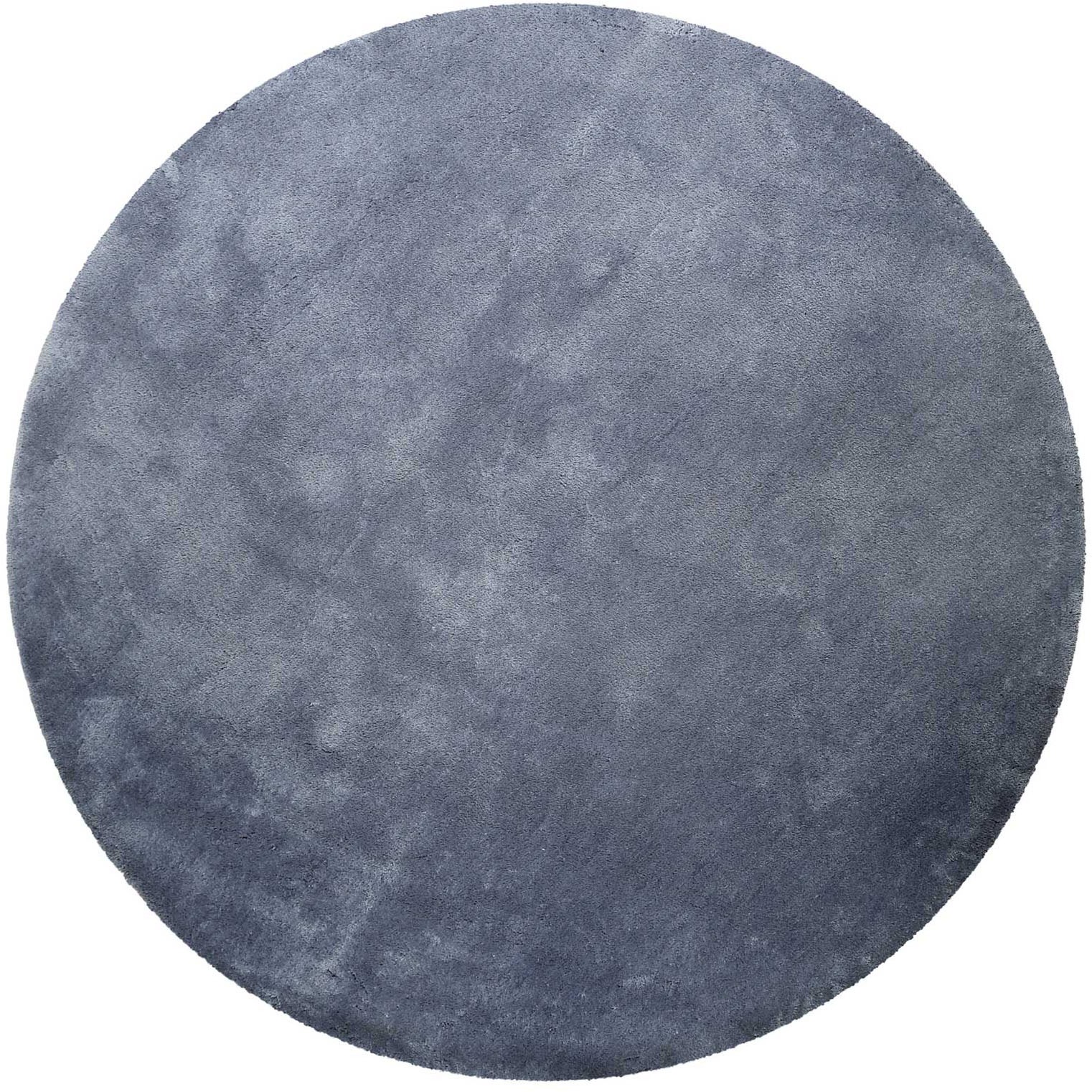 Homie Living Teppich »Pisa«, rund, 25 mm Höhe, Hochflor, Microfaser, uni, w günstig online kaufen