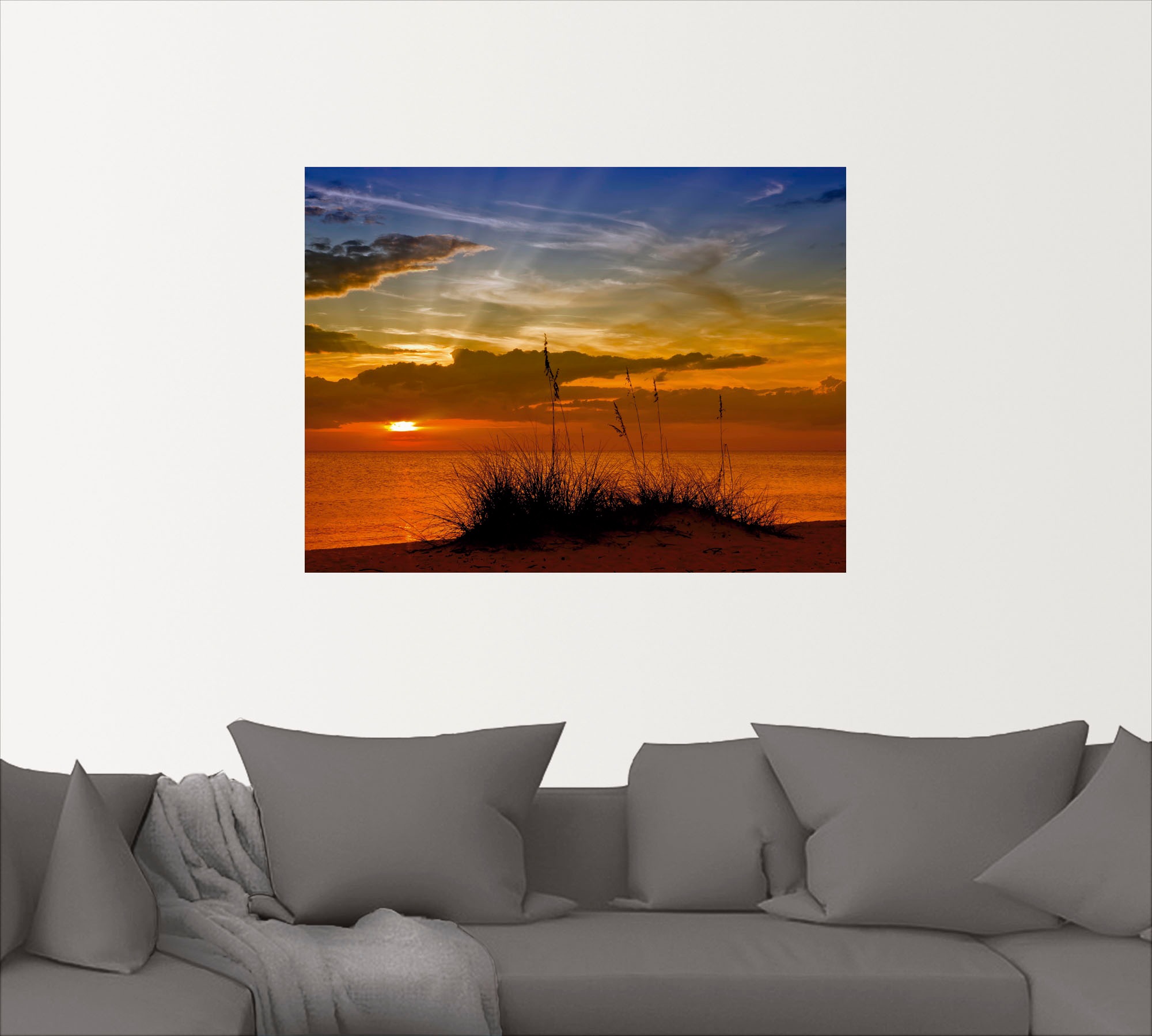 Artland Wandbild »Herrlicher Sonnenuntergang«, Sonnenaufgang & -untergang, günstig online kaufen