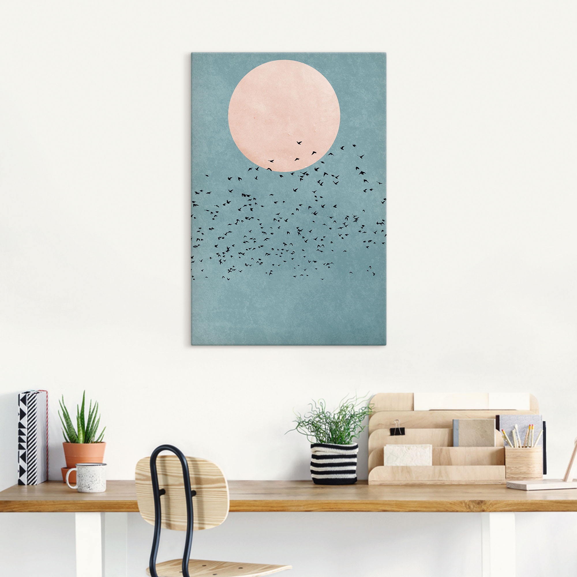 Artland Leinwandbild »Wegfliegen« Himmelsbilder 1 Stk. tlg. auf Keilrahmen günstig online kaufen