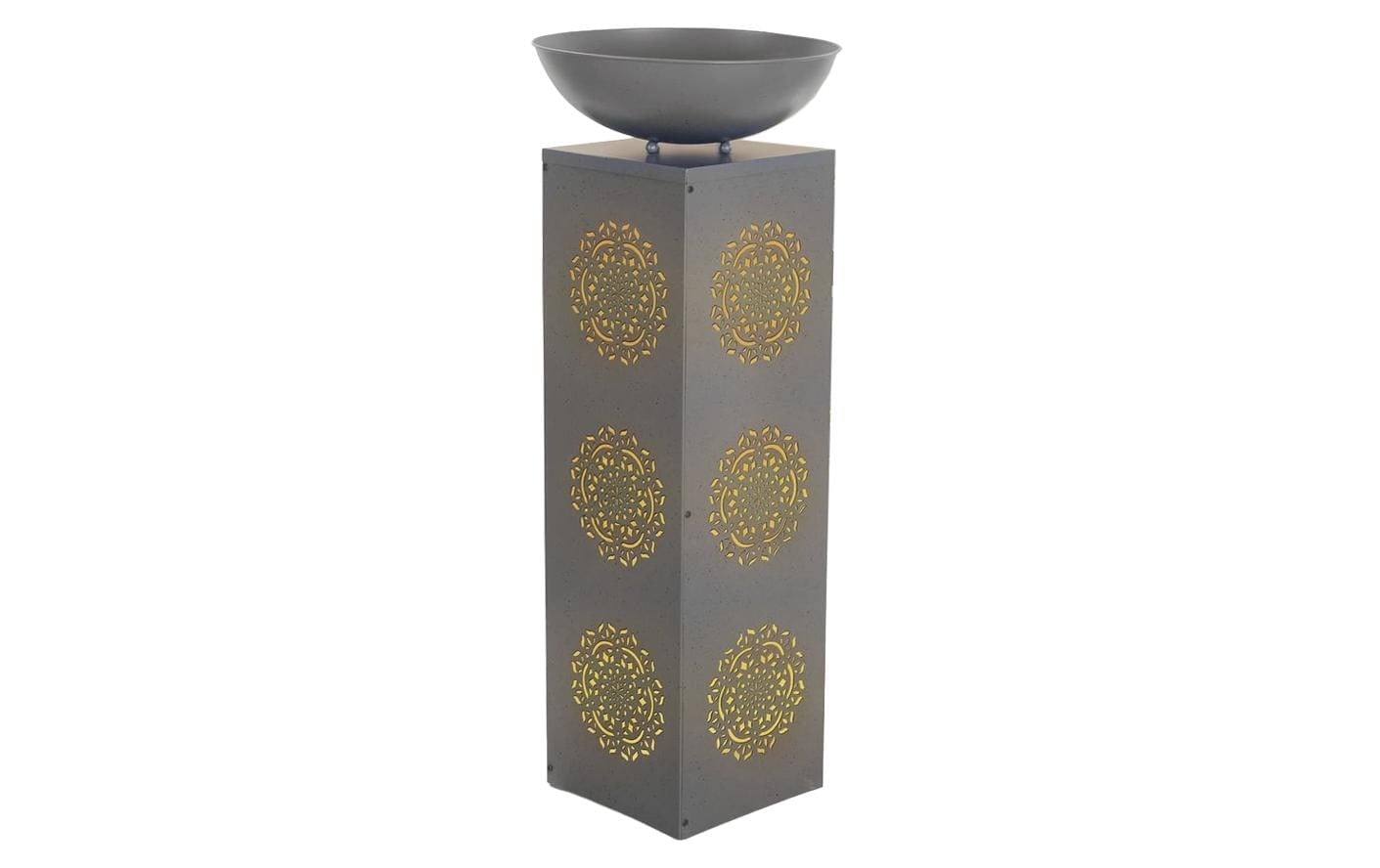 EASYmaxx Dekosäule »Mandala, Aufbauset« Dekosäule in Beton-Optik mit Pflanzschale