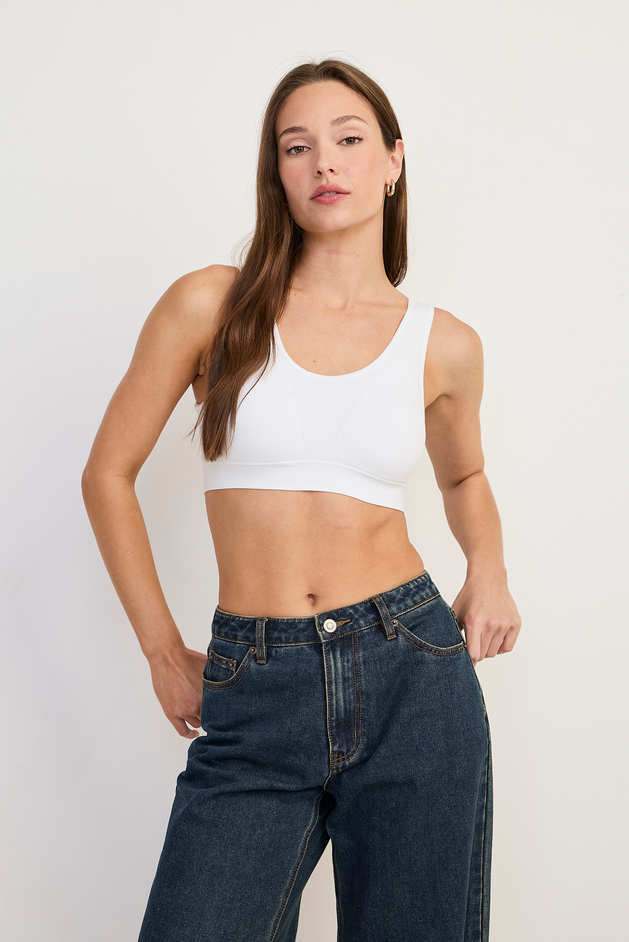 Jockey Bralette »Seamfree Stretch« 2er Pack,  Rundhals, breite Träger, ohne Seitennähte