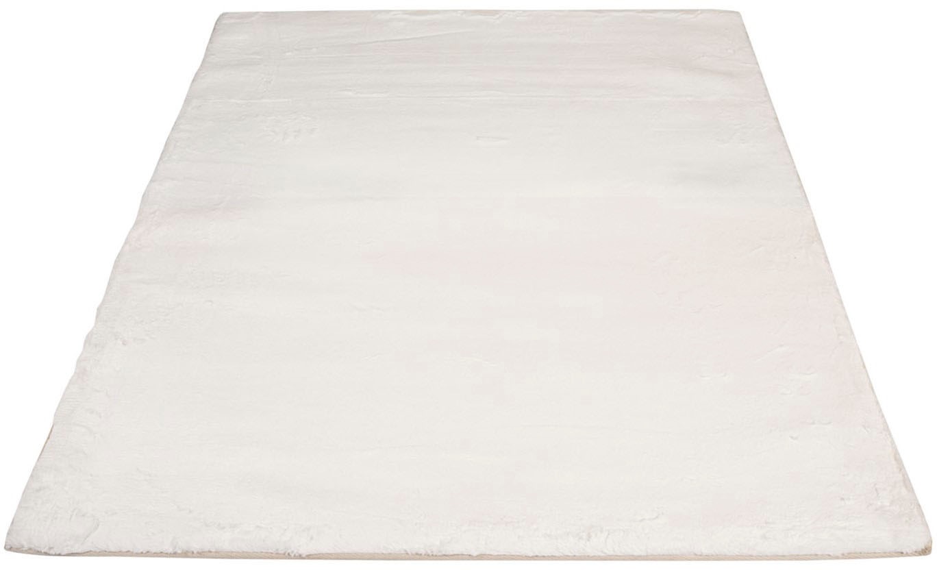Carpet City Hochflor-Teppich »TOPIA 400«, rechteckig, 21 mm Höhe, Kunstfell-Teppich mit Kaninchenfell-Optik, Haptik, Schlafzimmer