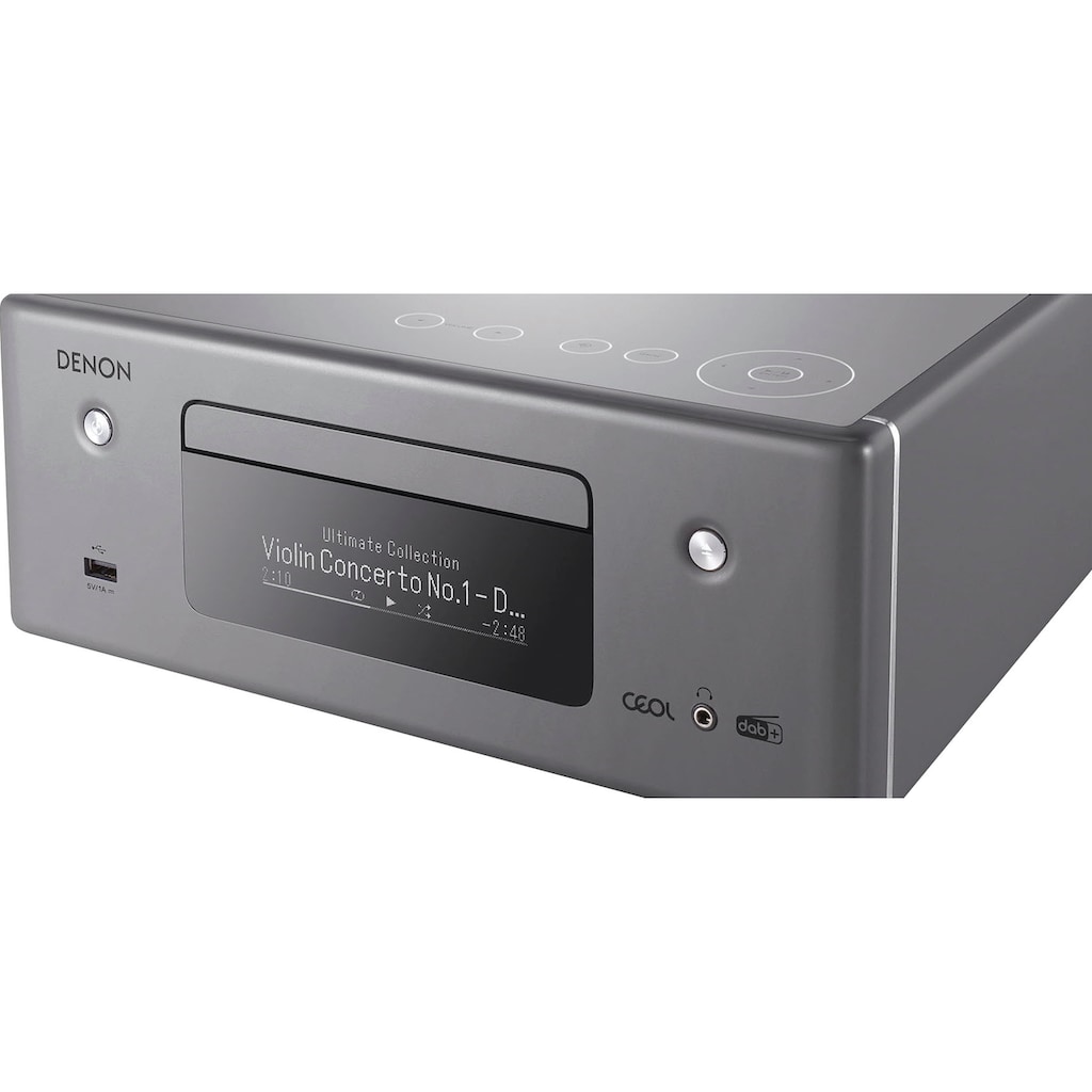 Denon Audio-Receiver »RCD-N11DAB«, (Bluetooth-LAN (Ethernet)-WLAN DAB+-Internetradio-Sprachsteuerung-Sleeptimer)