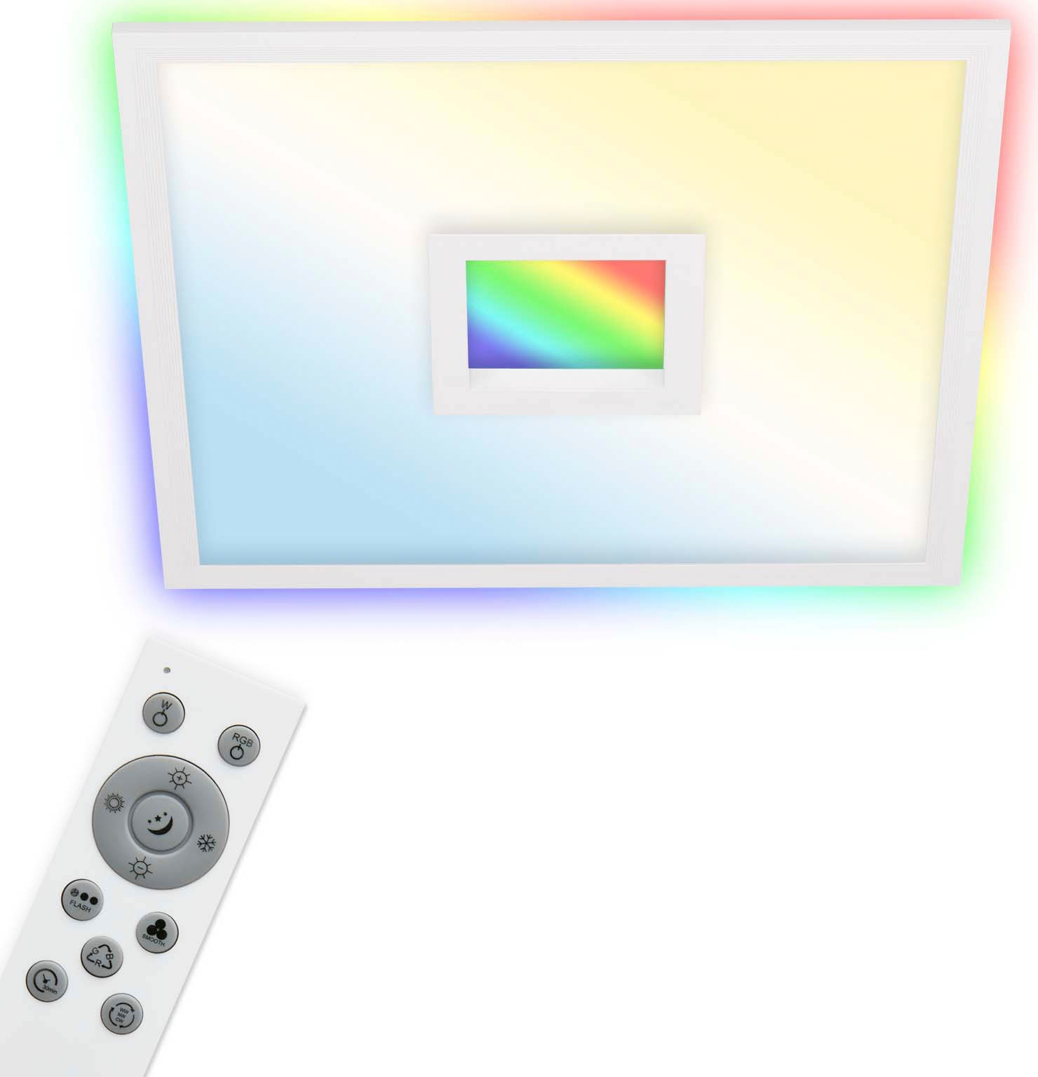 Telefunken LED Panel »319406TF CENTERBACK«, Leuchtmittel LED-Board | LED fest integriert, Deckenleuchte, RGB, Backlight, CCT, inkl. Fernbedienung, dimmbar