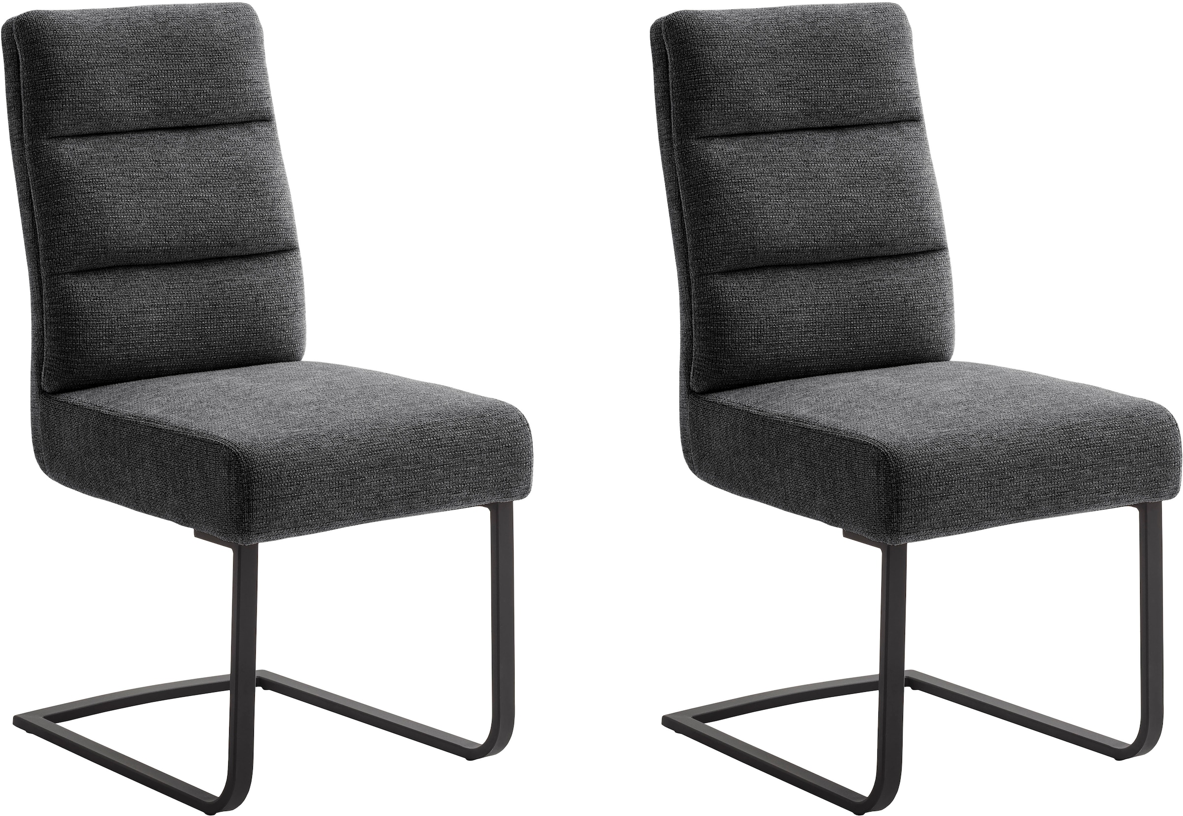MCA furniture Freischwinger »LIMASSOL«, Chenille, (Set, 2Stck.), Stuhl belastbar bis 140 kg