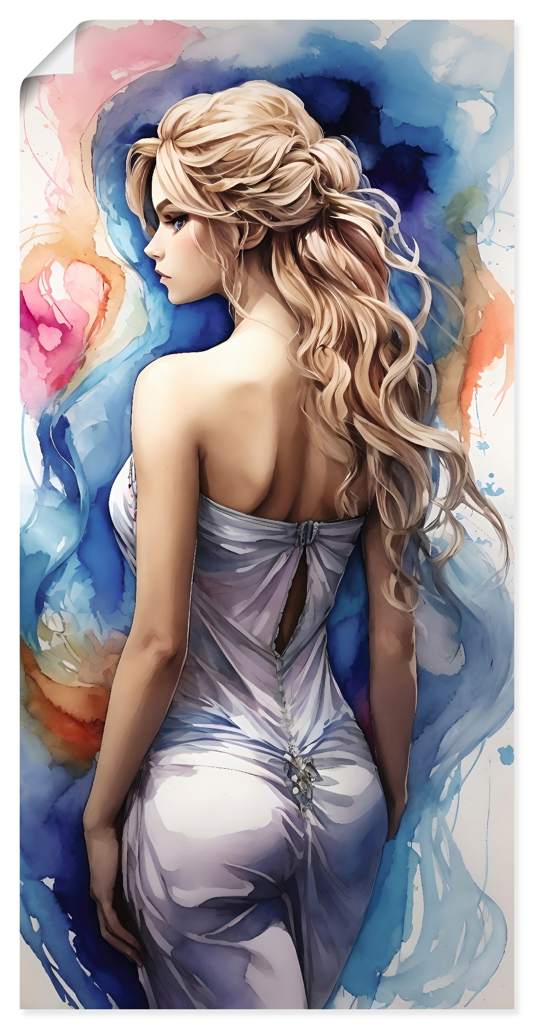 Wandbild ARTLAND "Frau in Farben I", farbe bild(er): farbig, B:30cm H:60cm