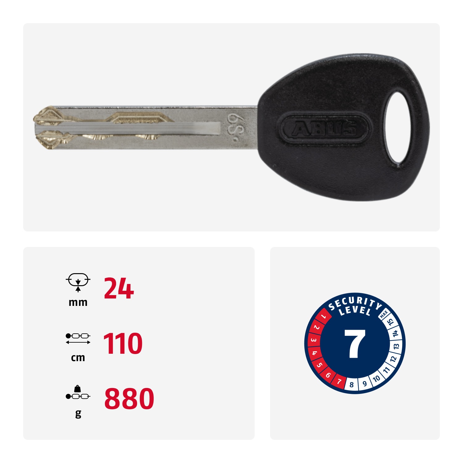 ABUS Kettenschloss »Yarnit 4004K«