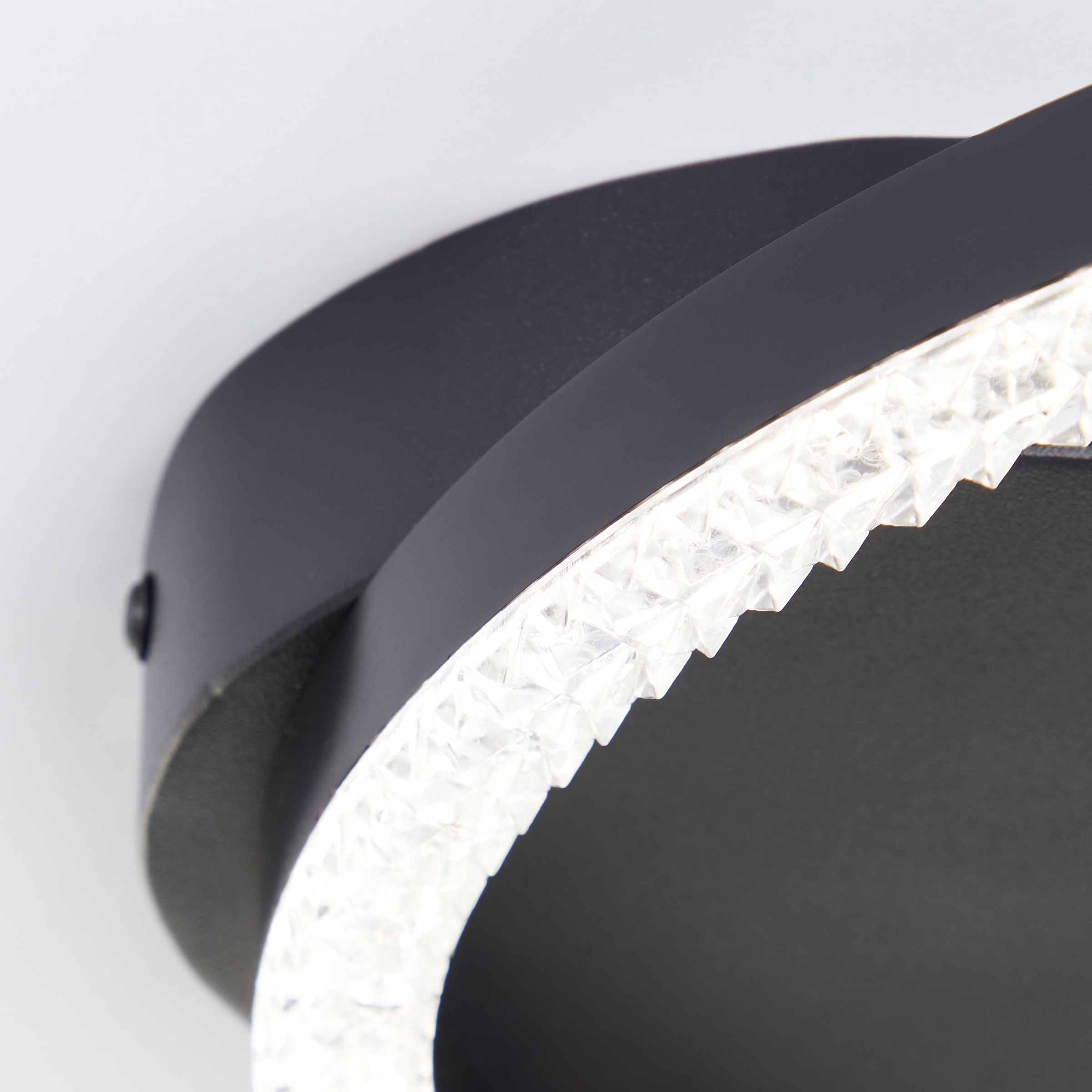 Brilliant LED Deckenleuchte »Aurelia«, Kristalloptik, Ø 30 cm, 1500 lm, 4000 K, Metall/Kunststoff, schwarz