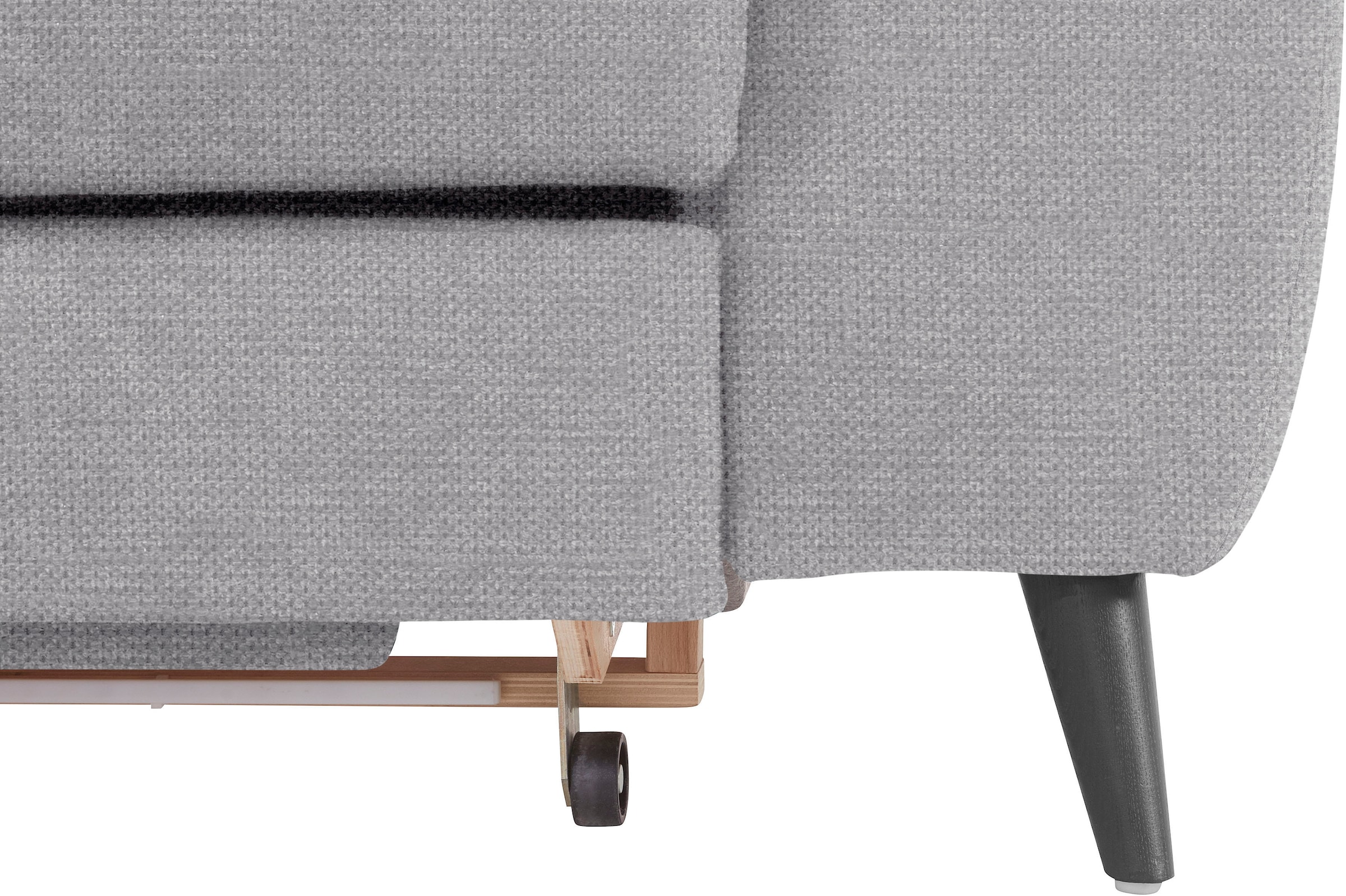 COTTA Ecksofa »Mia L-Form mit 3 Zierkissen«, wahlweise mit Bettfunktion, Bettkasten, Beleuchtung & Wireless-Charger