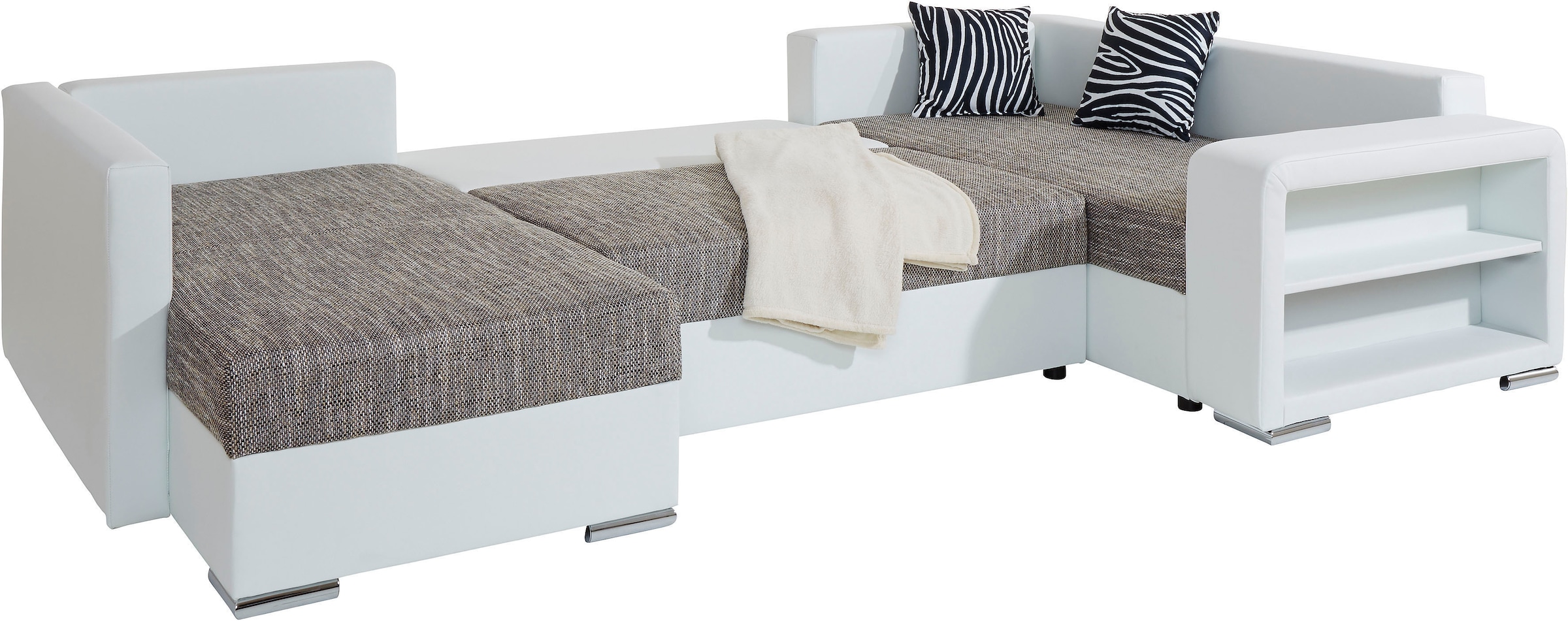COLLECTION AB Wohnlandschaft »John U-Form«, mit Bettfunktion, wahlweise mit Federkern