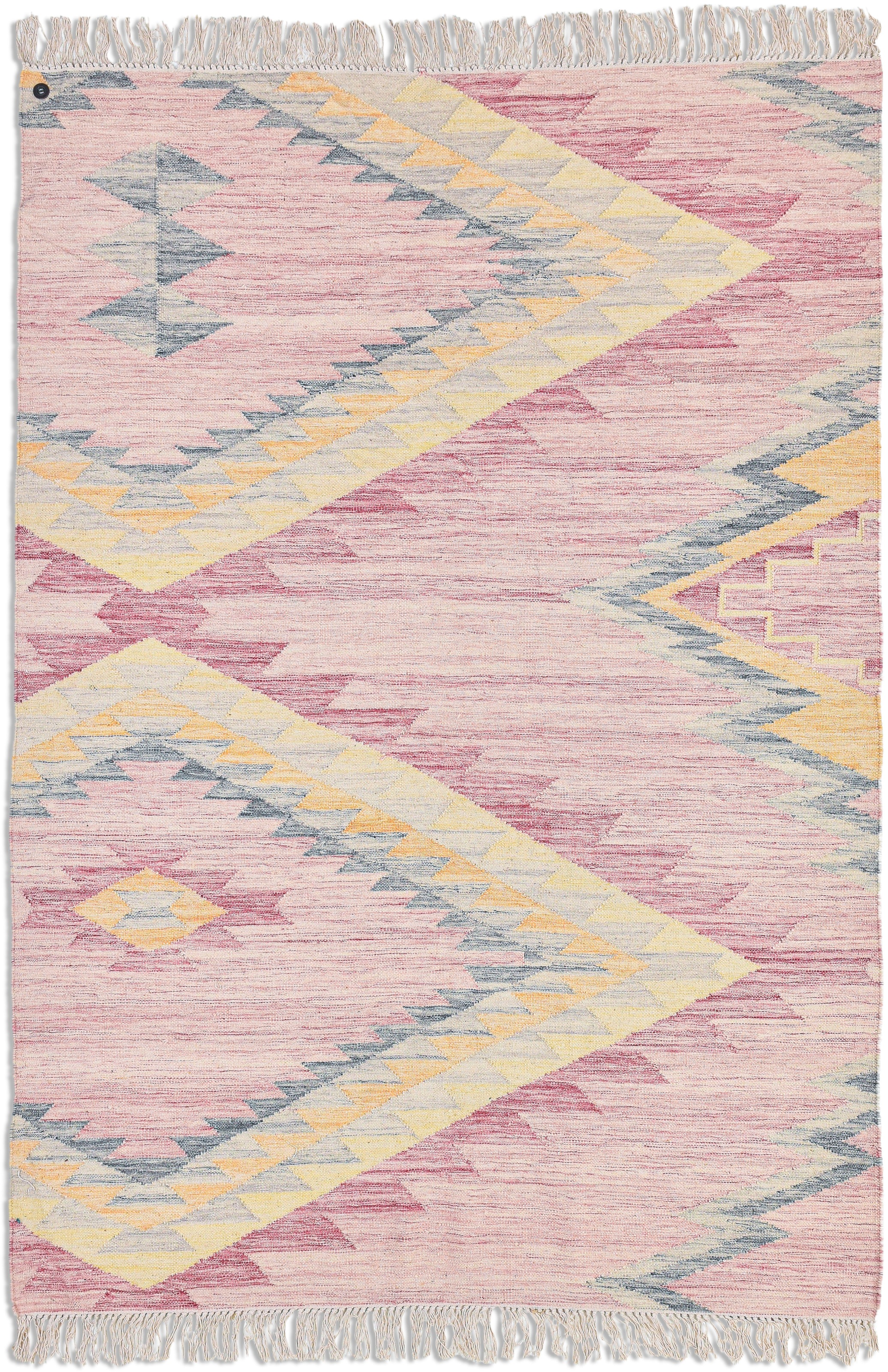 TOM TAILOR HOME Wollteppich »Vintage ZigZag«, rechteckig, 5 mm Höhe, handge günstig online kaufen