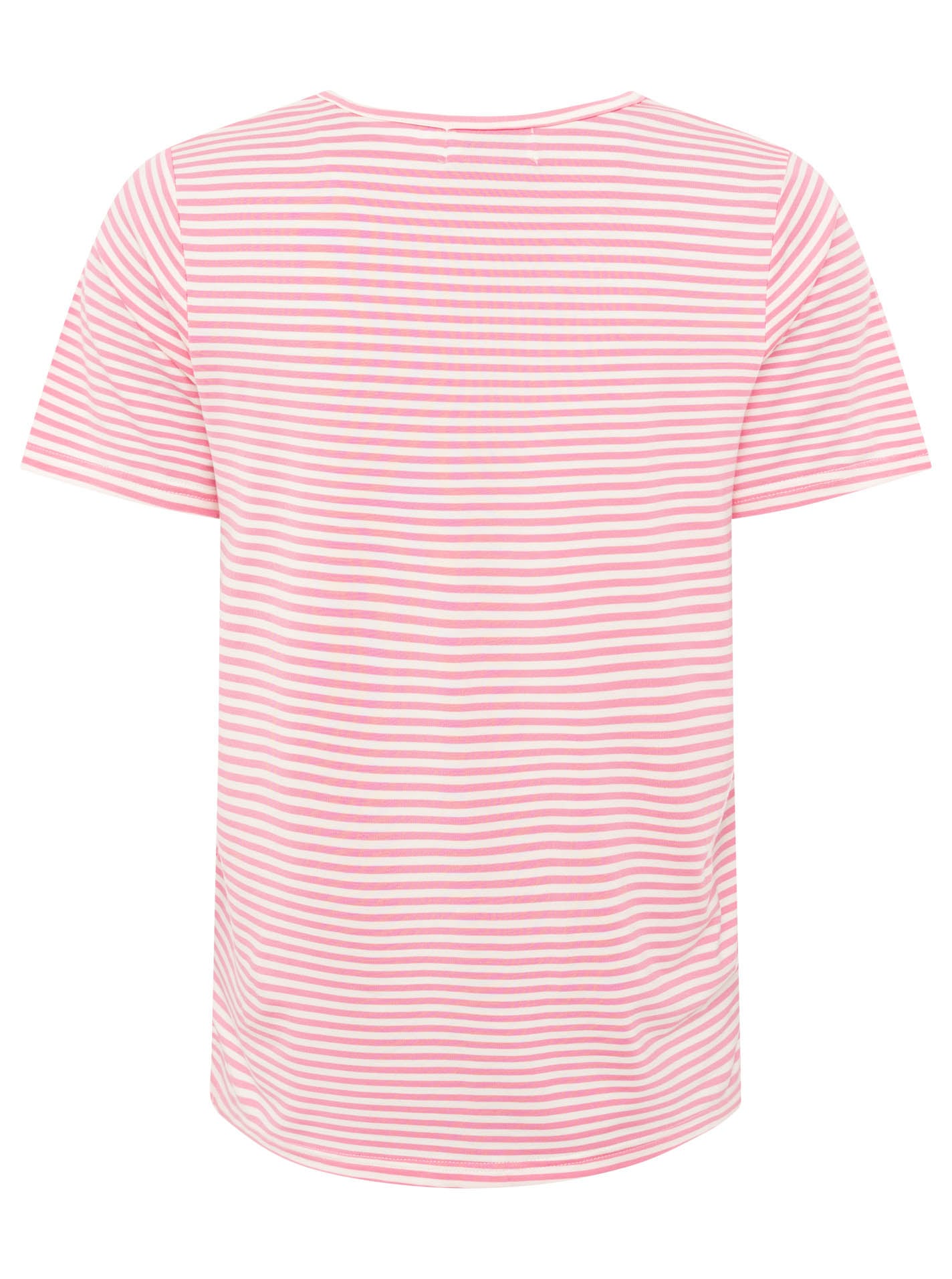 Zwillingsherz T-Shirt »"Zwillingsherz"« V-Neck, gestreift, kleines Motiv gestickt