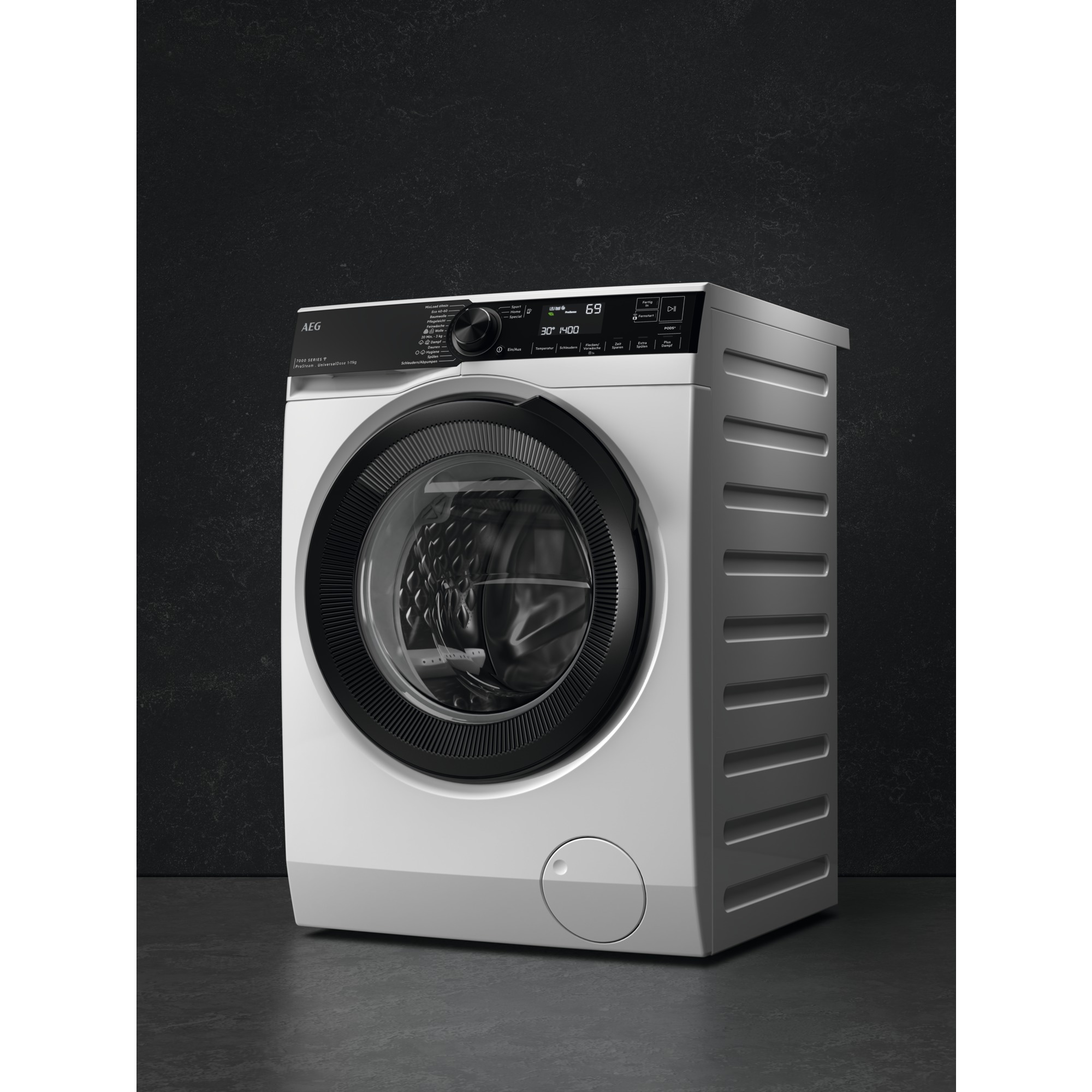 AEG Waschmaschine 7000 ProSteam® »LR7EA610FL 914501652« 10 kg 1600 U/min UniversalDose: löst PODS®/Caps 60 % schneller auf für beste Reingung