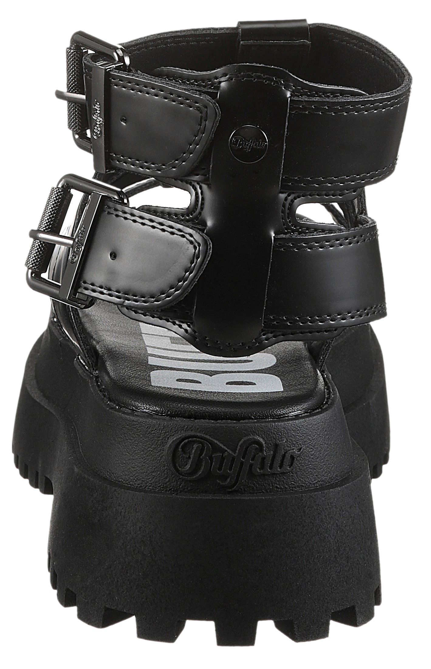 Buffalo Sandalette »PLUTO GLD«, Plateausandale, Festival-Sandale mit verstellbaren Schnallen