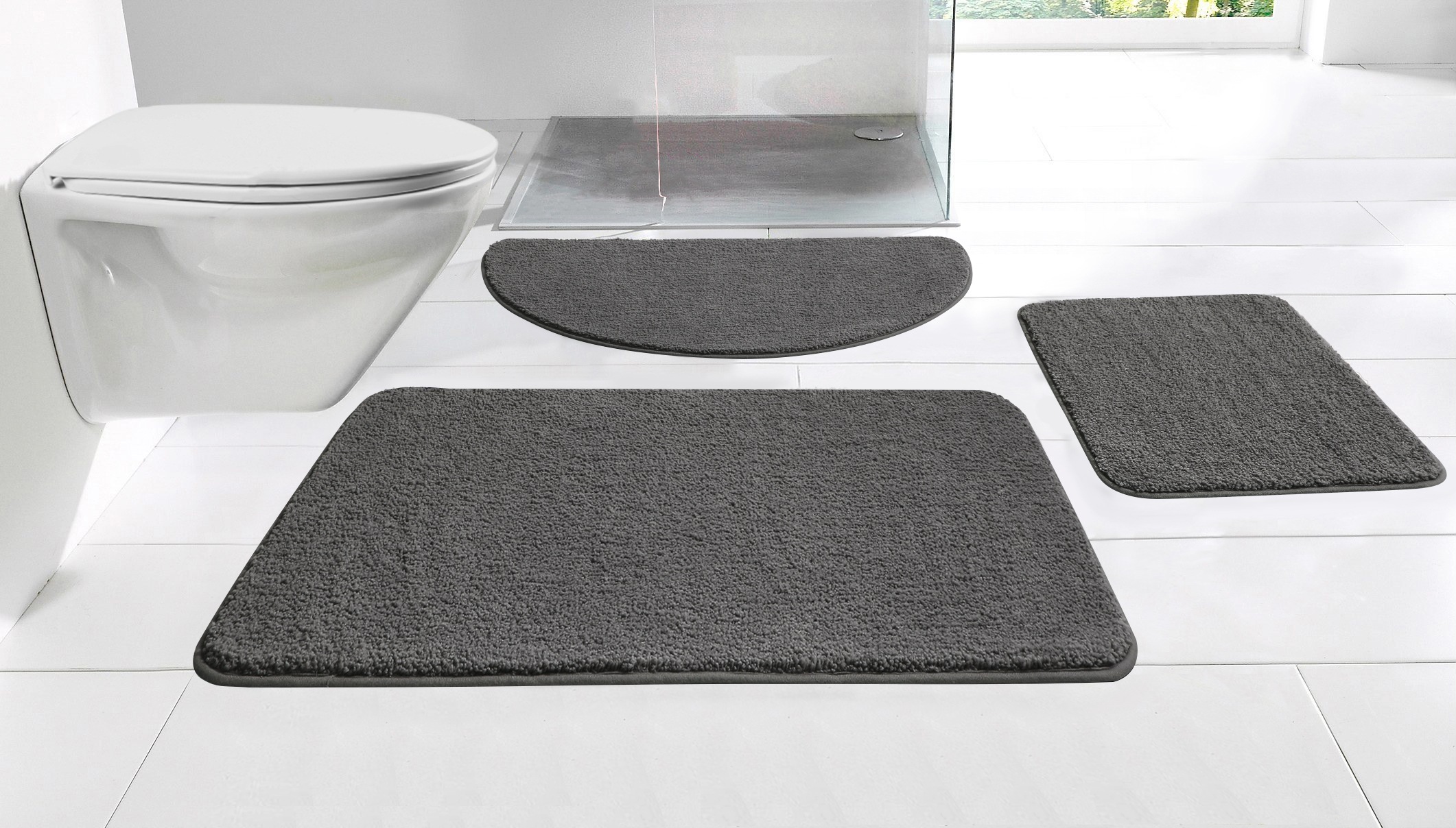 my home Badematte »Regona, Badteppich, Badvorleger, Badezimmer Teppich«, ru günstig online kaufen