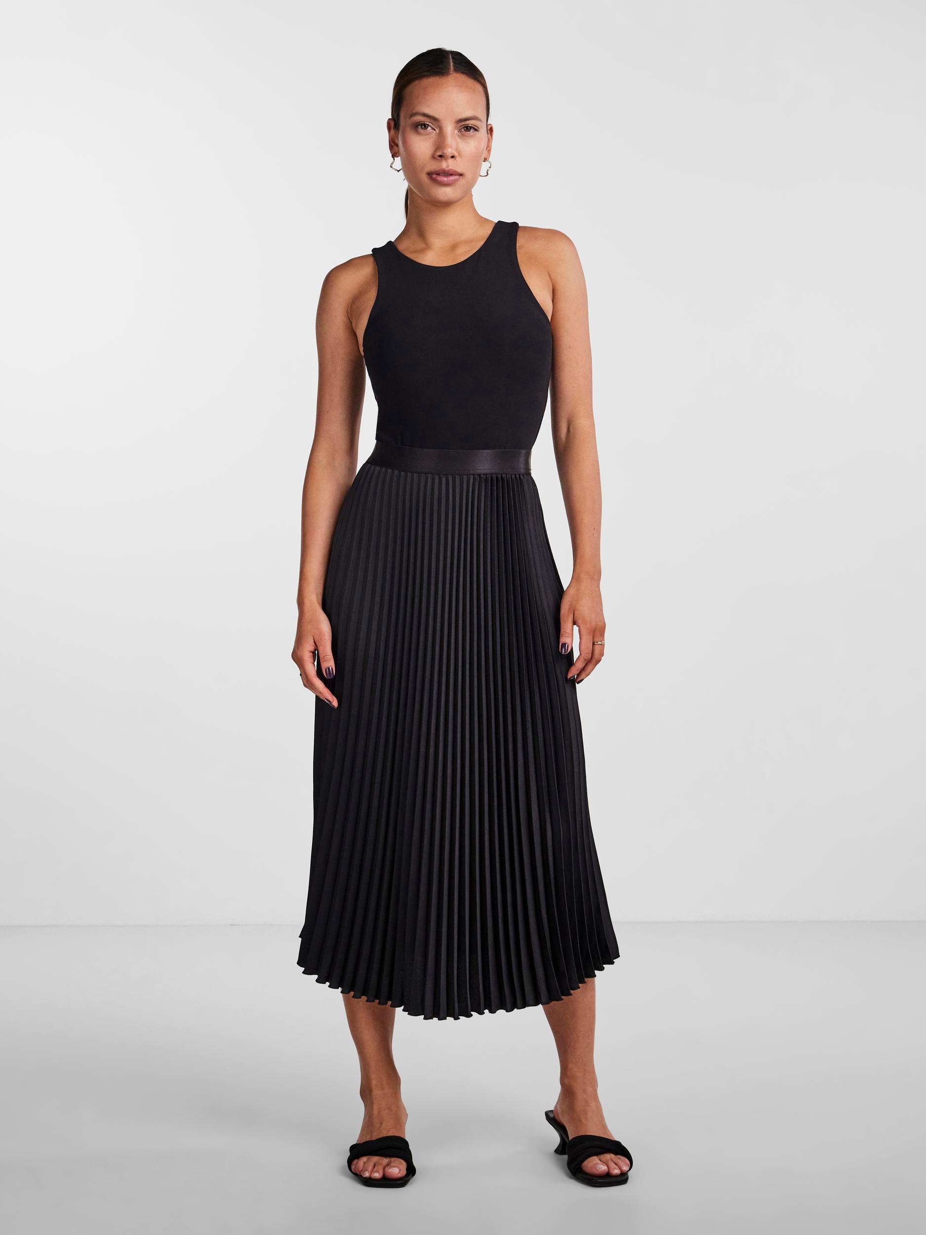 Y.A.S Plisseerock »YASCELINE HW MIDI SKIRT S. NOOS«