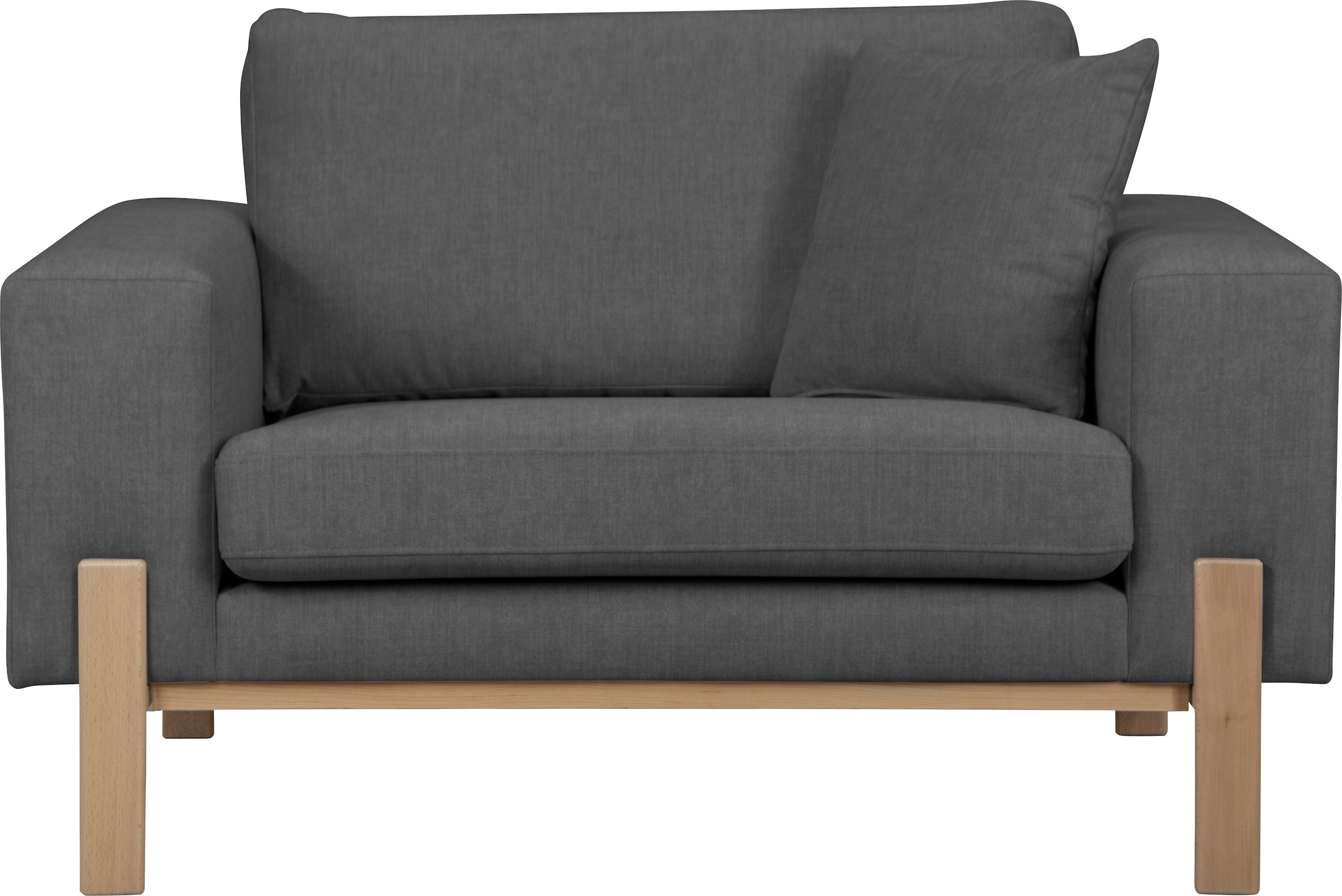 OTTO products Loveseat "Hanne Sessel mit Holzrahmen", Verschiedene Bezugsqu günstig online kaufen