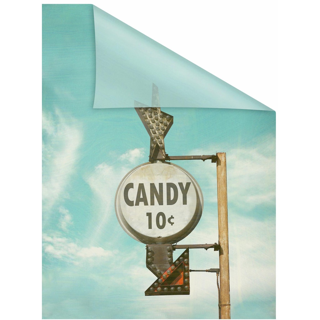 LICHTBLICK ORIGINAL Fensterfolie »Candy«, 1 St., blickdicht, strukturiertKlebepunkte