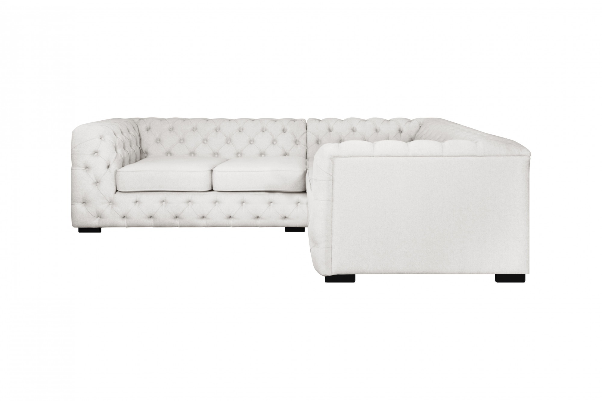 Guido Maria Kretschmer Home&Living Chesterfield-Sofa »KALINA L-Form«, hochwertige Chesterfield-Ausführung, sehr hochwertige Verarbeitung
