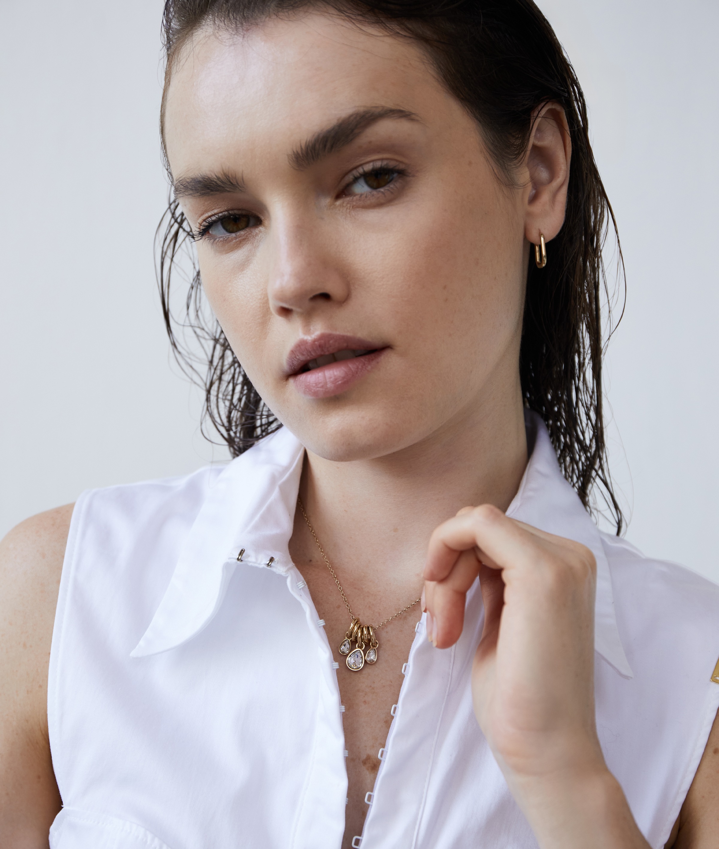 Echtzeit Kette mit Anhänger »Schmuck Geschenk Edelstahl Halskette Like Diamonds Tropfen«, mit Glasstein