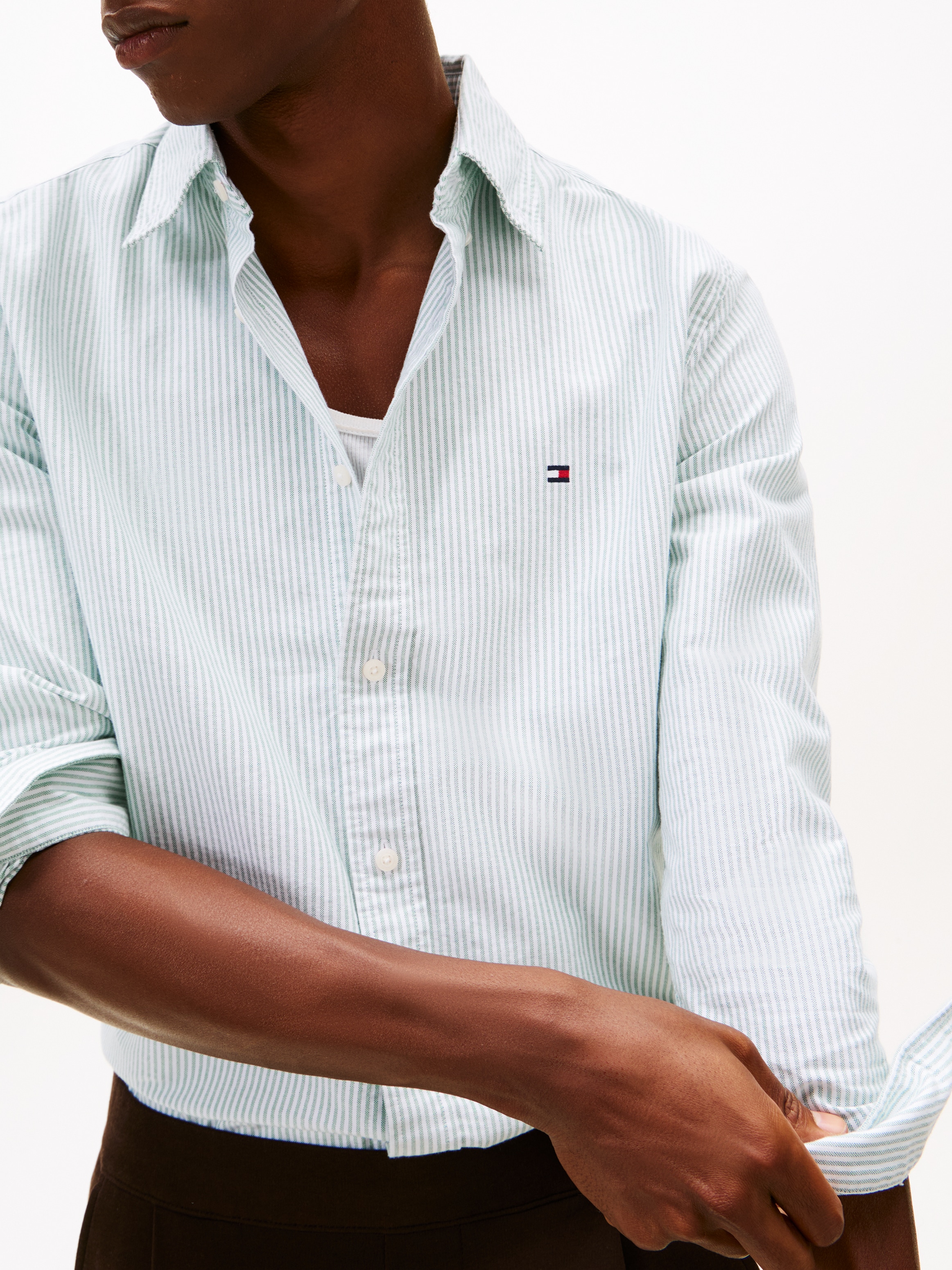 Tommy Hilfiger Langarmhemd »HERITAGE OXFORD STRIPE Regular Fit SHIRT«