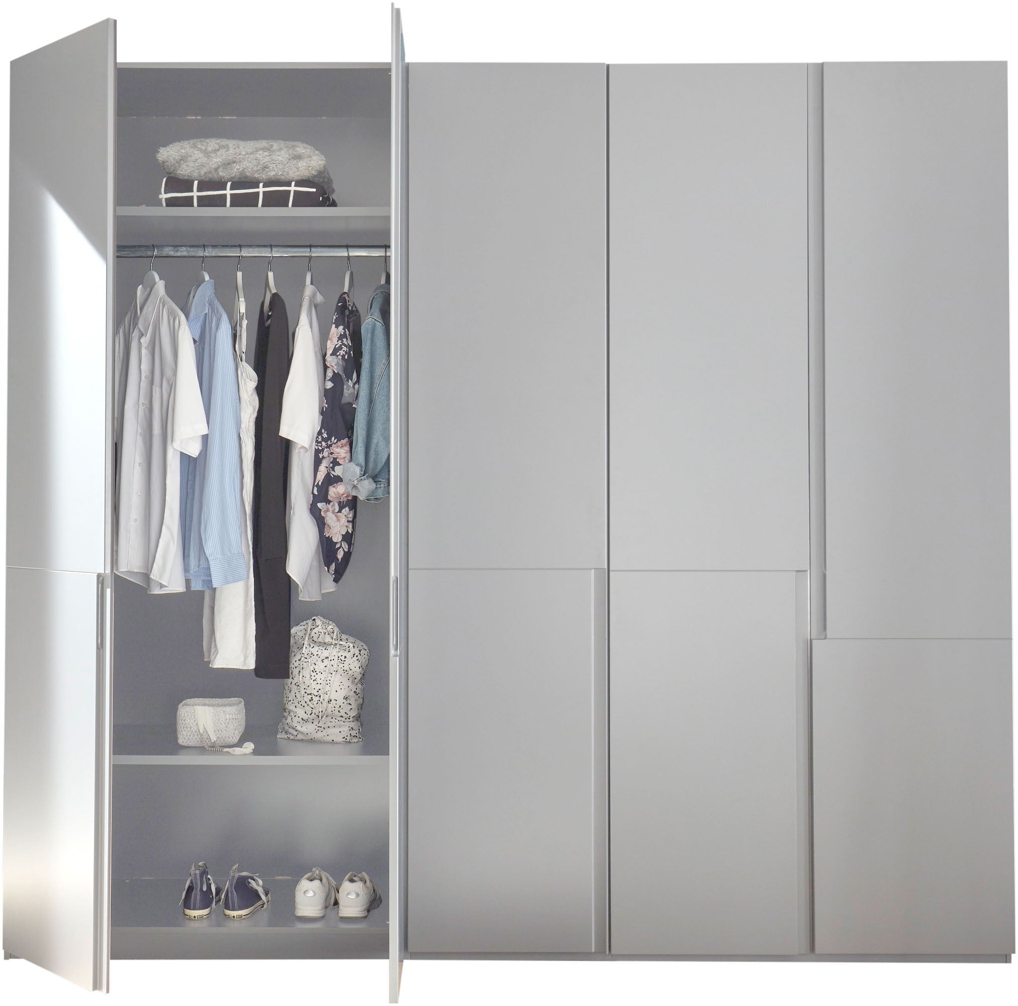 Schlafkontor Kleiderschrank »Ineo« weiß matt, Schlafzimmerschrank wahlweise in 2 Größen