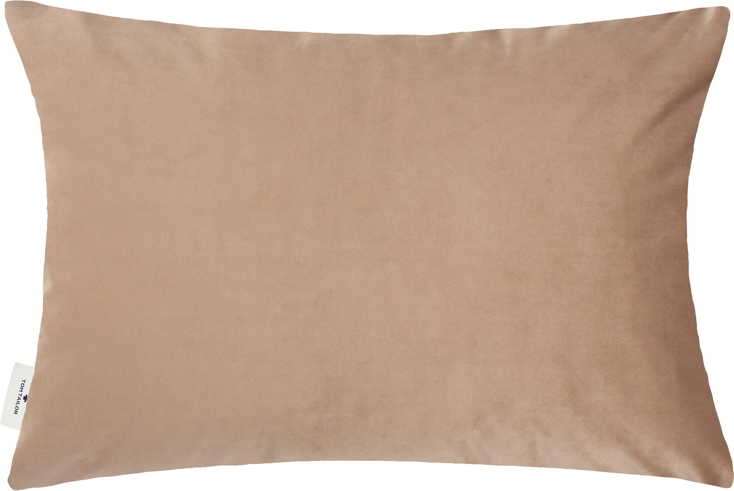TOM TAILOR HOME Dekokissen »Stitched Square«, aus kuschelweicher Samtnachbildung, Kissenhülle ohne Füllung, 1 Stück